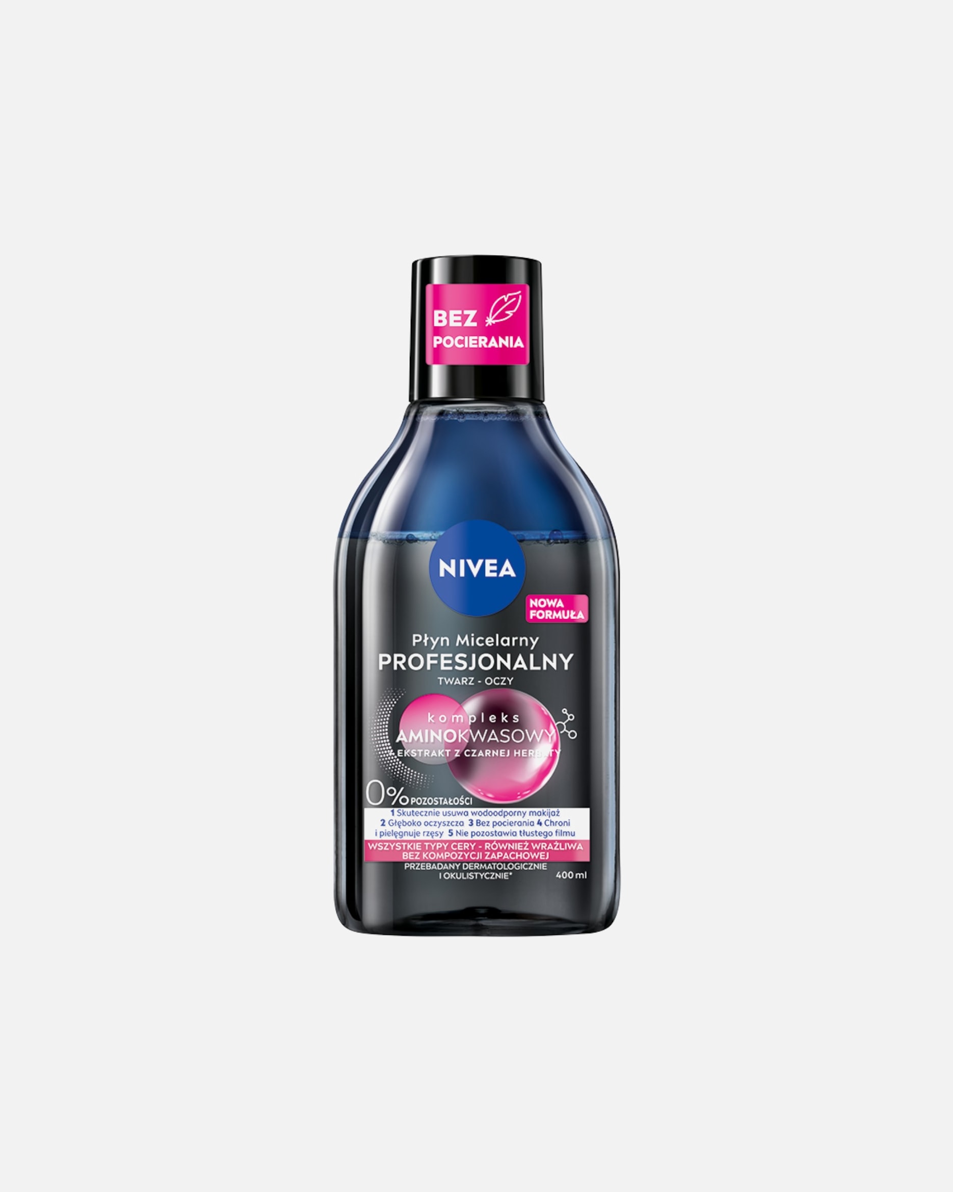 Płyn do demakijażu dla Unisex NIVEA Profesjonalny dwufazowy płyn micelarny MicellAIR ® SKIN BREATHE 400 ml