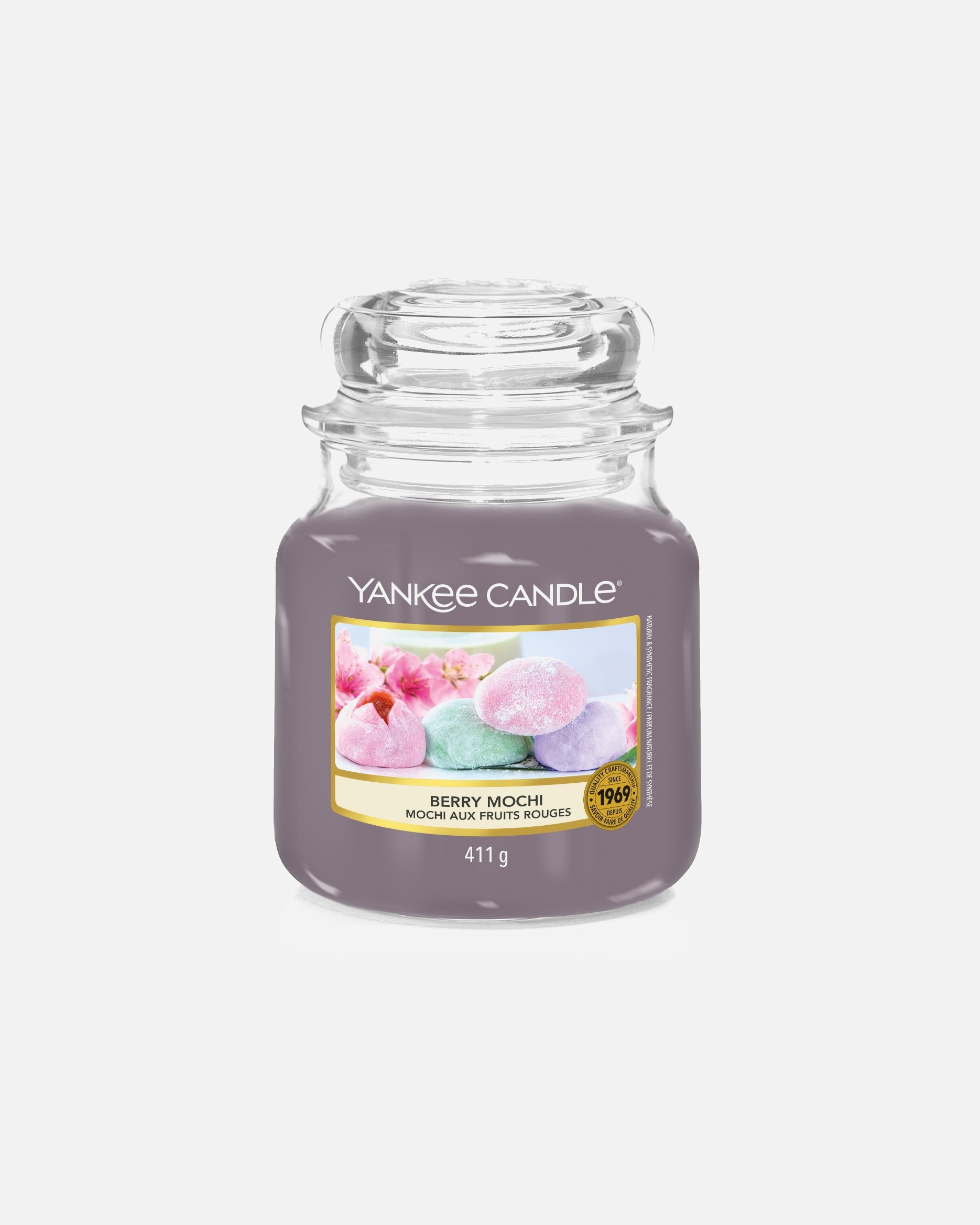 Świeca dla Unisex YANKEE CANDLE Jar Berry Mochi Słoik średni