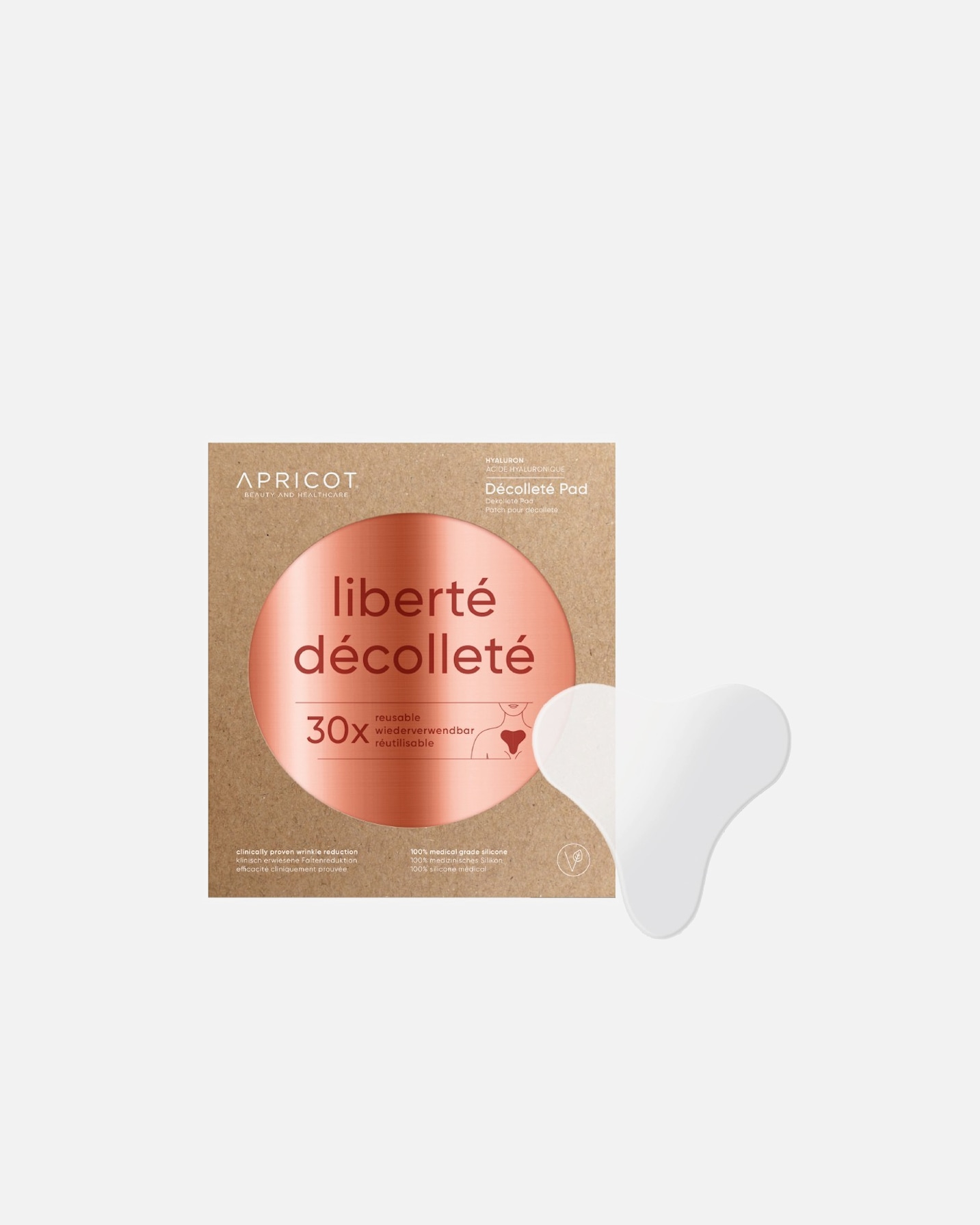 Pielęgnacja szyi i dekoltu dla Unisex Apricot Décolleté Pads with Hyaluron 1 Stk.