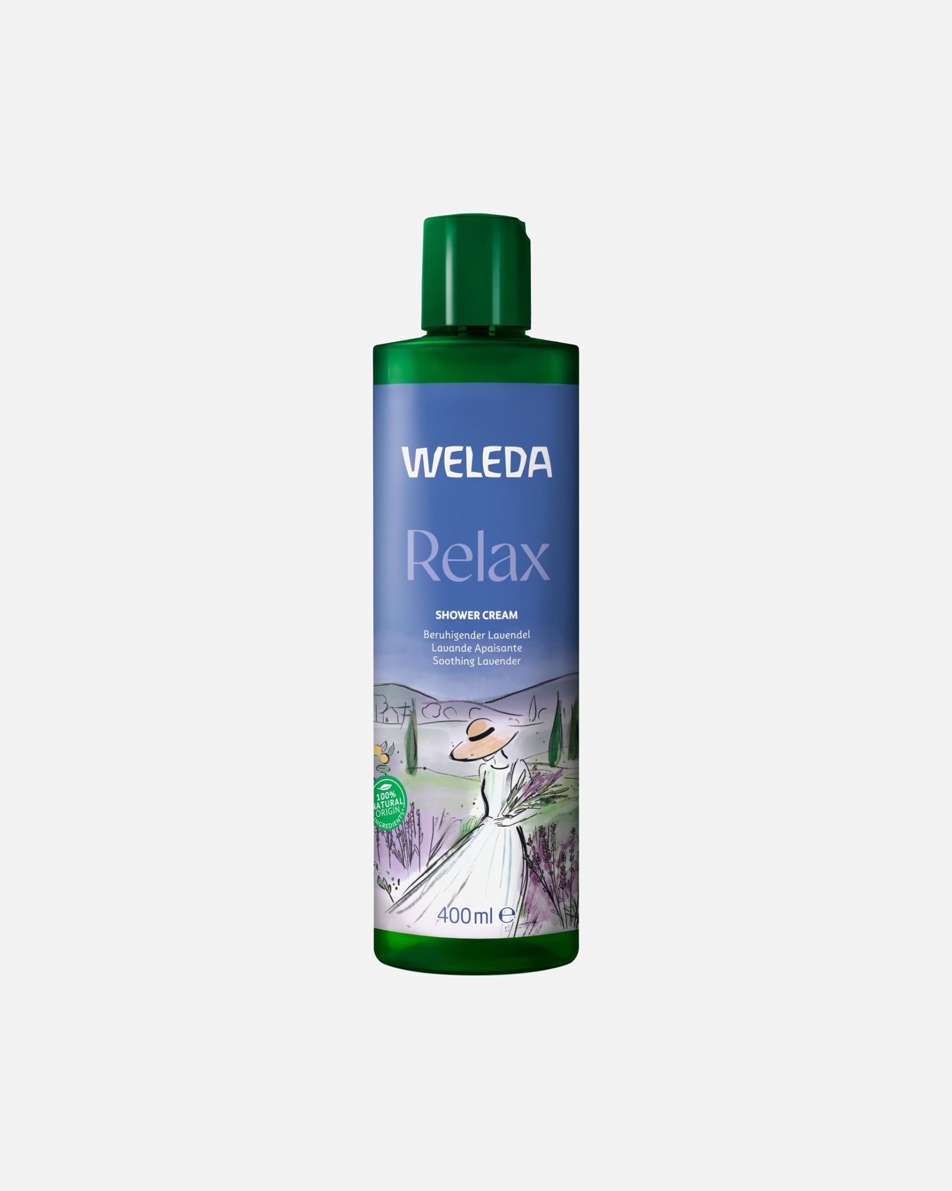 Żel pod prysznic dla Unisex Weleda Relax, kremowy płyn pod prysznic z lawendą 400 ml