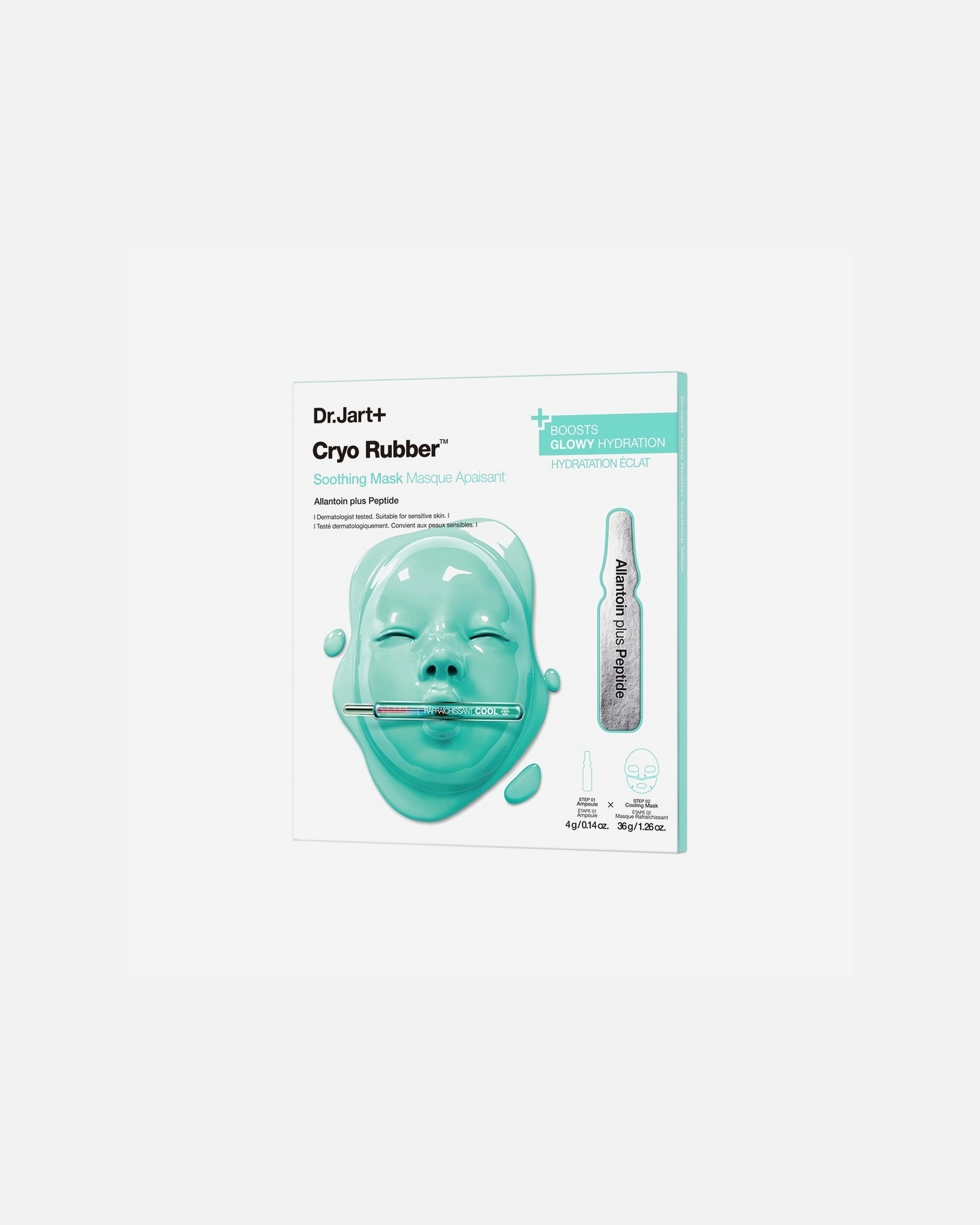 Maska w płachcie dla Unisex Dr. Jart+ Cryo Rubber Soothing Mask 44 g