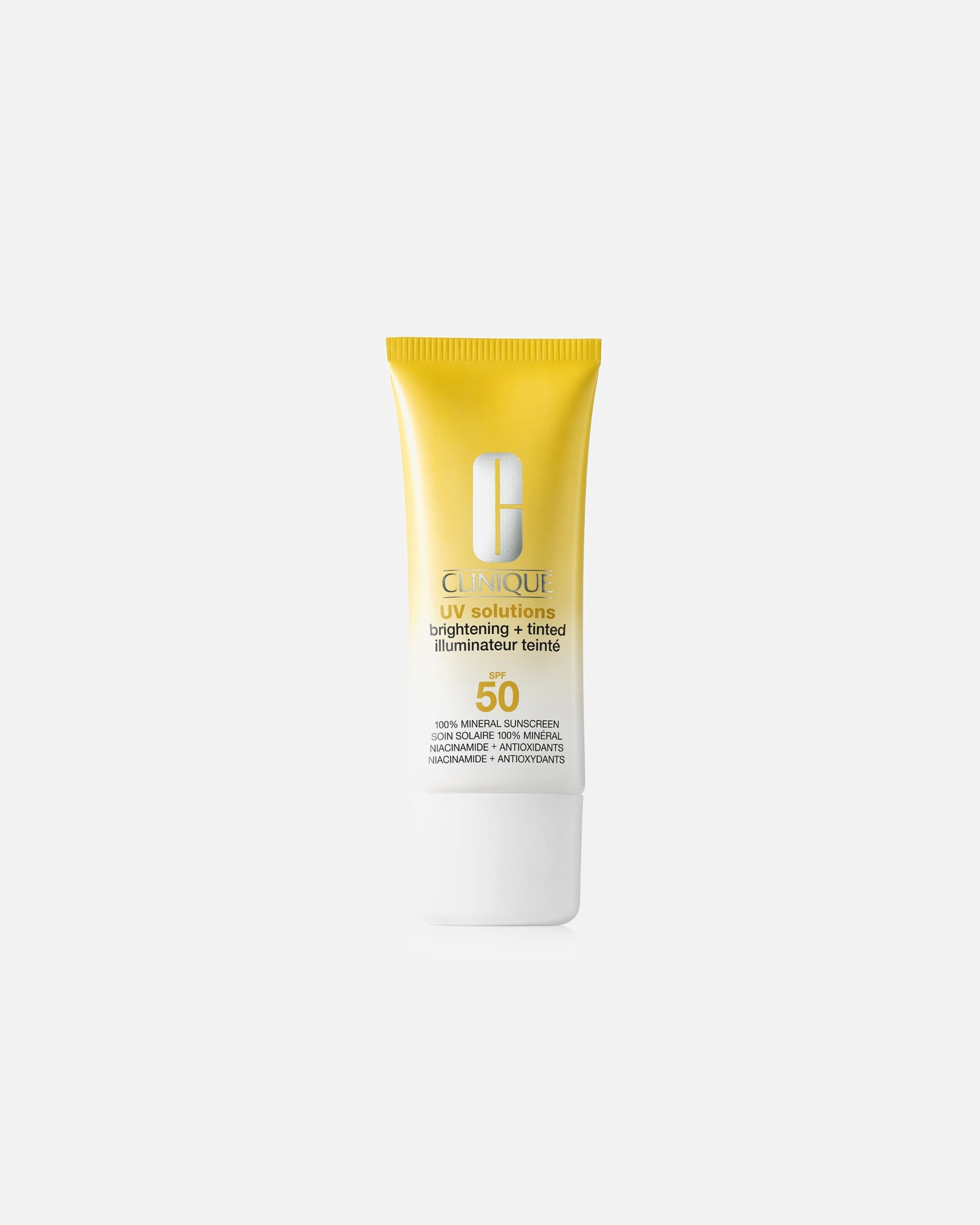 Krem przeciwsłoneczny do ciała dla Unisex Clinique UV Solutions™ Brightening + Tinted Sunscreen SPF 50 01 - LIGHT-MEDIUM
