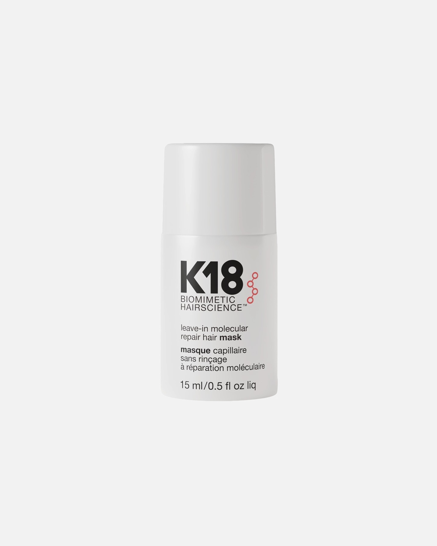 Maska do włosów dla Unisex K18 Leave-In Molecular Repair Hair Mask - Odbudowująca maska do włosów bez spłukiwania 15 ml