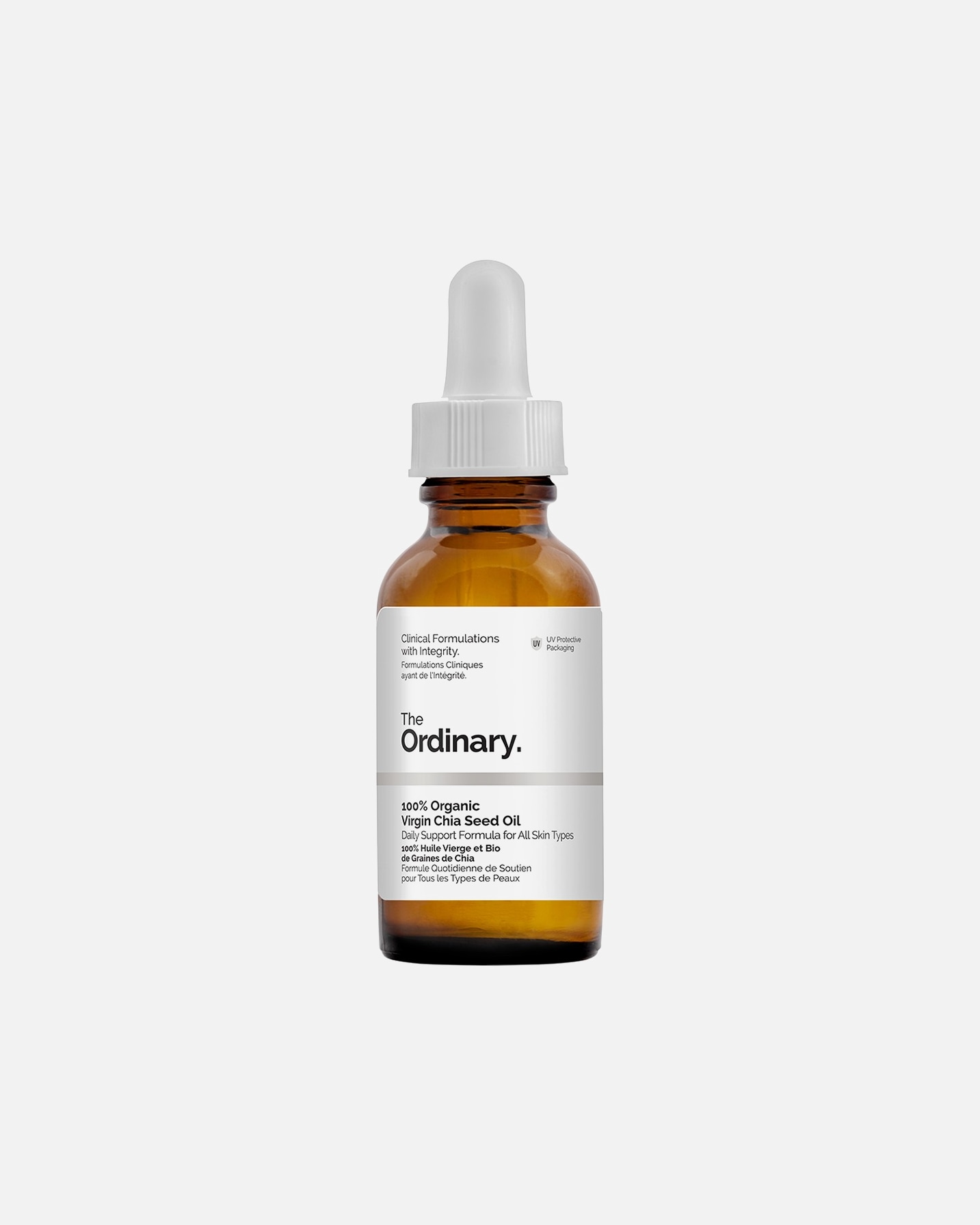 Olejek do twarzy dla Unisex The Ordinary Hydratory i oleje 100 % Organic Virgin Chia Seed Oil 30 ml