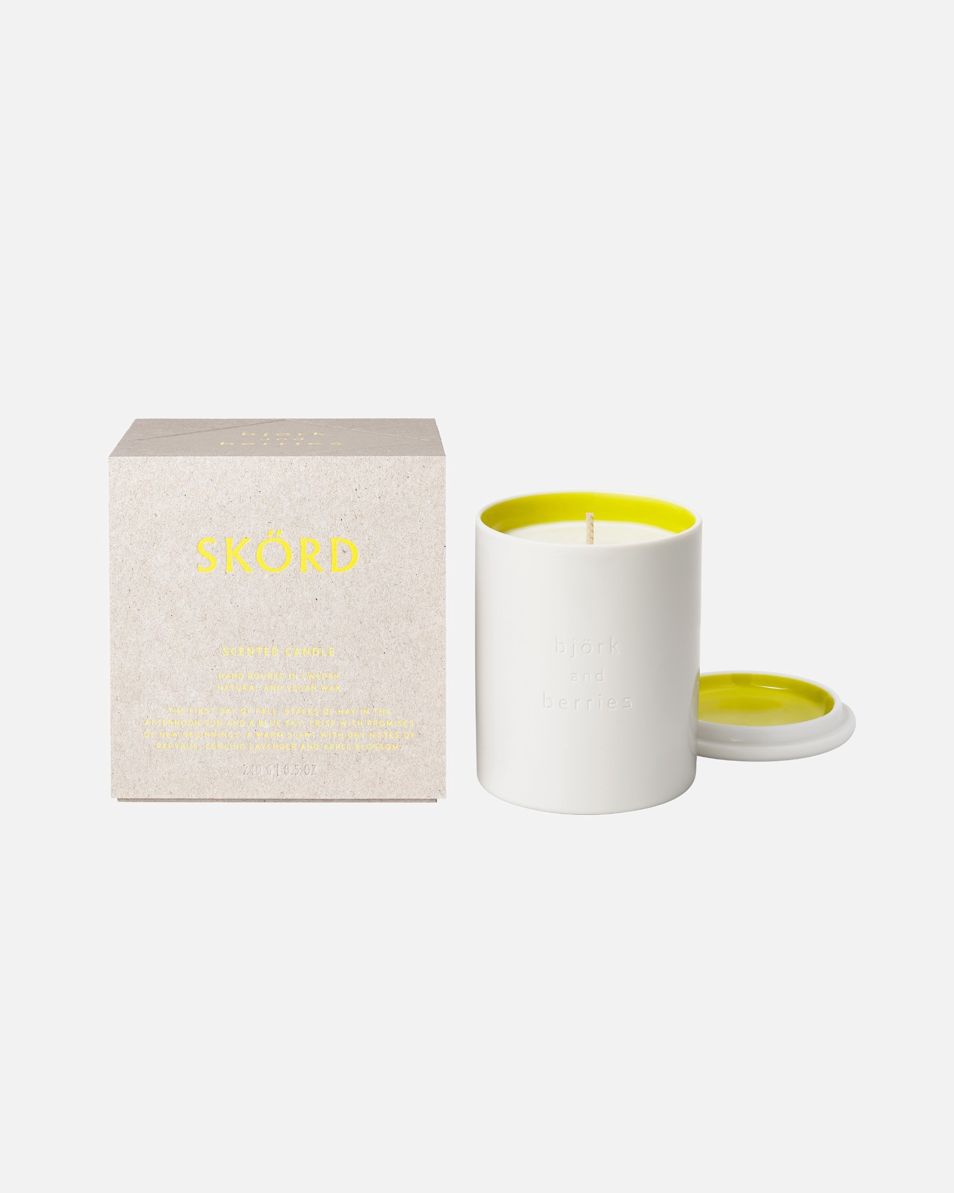 Świeca dla Unisex Björk & Berries Scented Candle Skoerd 240 g