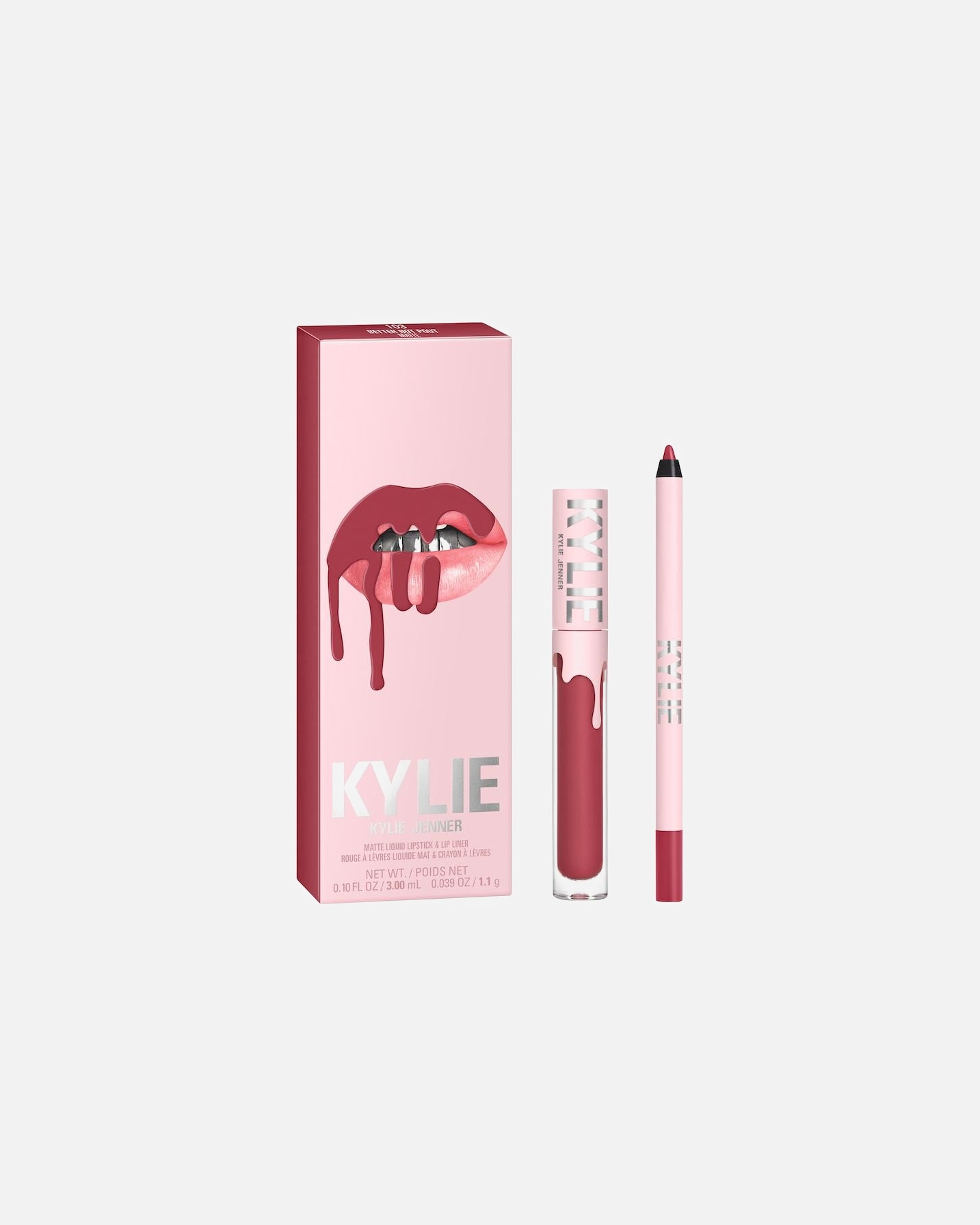 Zestaw do makijażu ust dla Unisex KYLIE COSMETICS Matte Lip Kit 103 – Better Not Pout