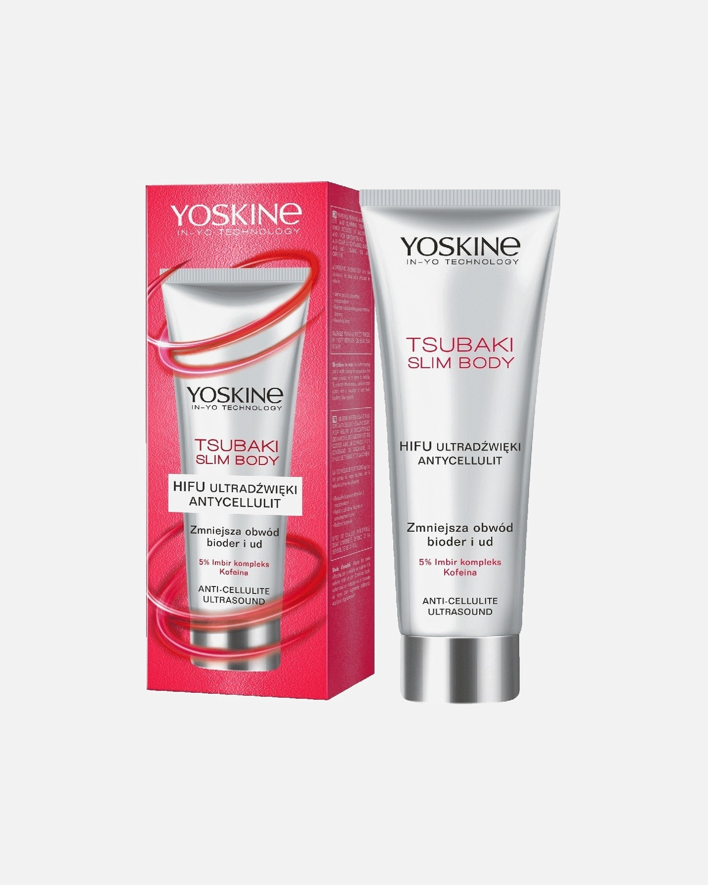 Krem do ciała dla Kobieta Yoskine Yoskine Tsubaki Slim Body, HIFU Ultradźwięki Antycellulitowe Rozgrzewający koncentrat do ciała, 200 ml 200 ml