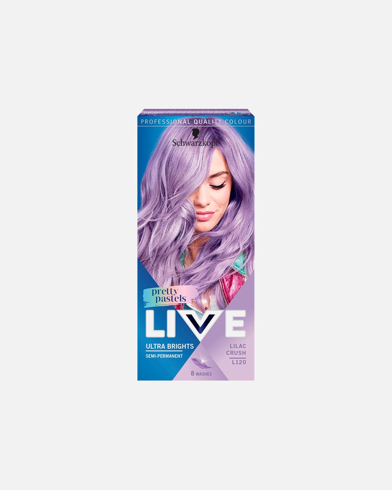 Farba do włosów dla Unisex Schwarzkopf & Henkel Ultra Brights Pretty Pastels Farba do włosów półtrwała Lilac Crush L120 65 ml