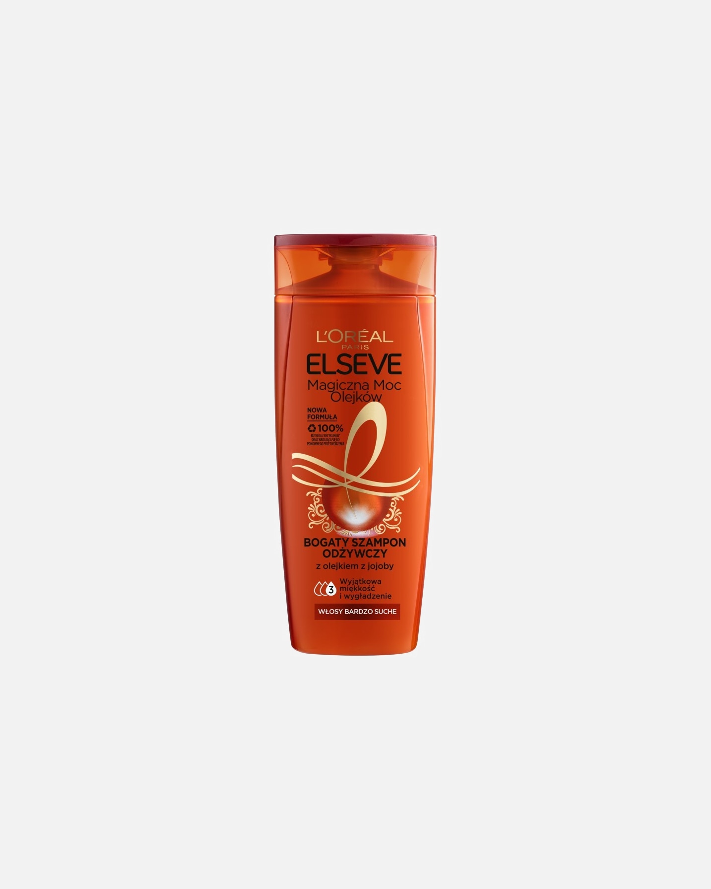 Szampon do włosów dla Unisex Elseve Elseve Magiczna Moc Olejków Bogaty Szampon Odżywczy z olejkiem z jojoby 400 ml