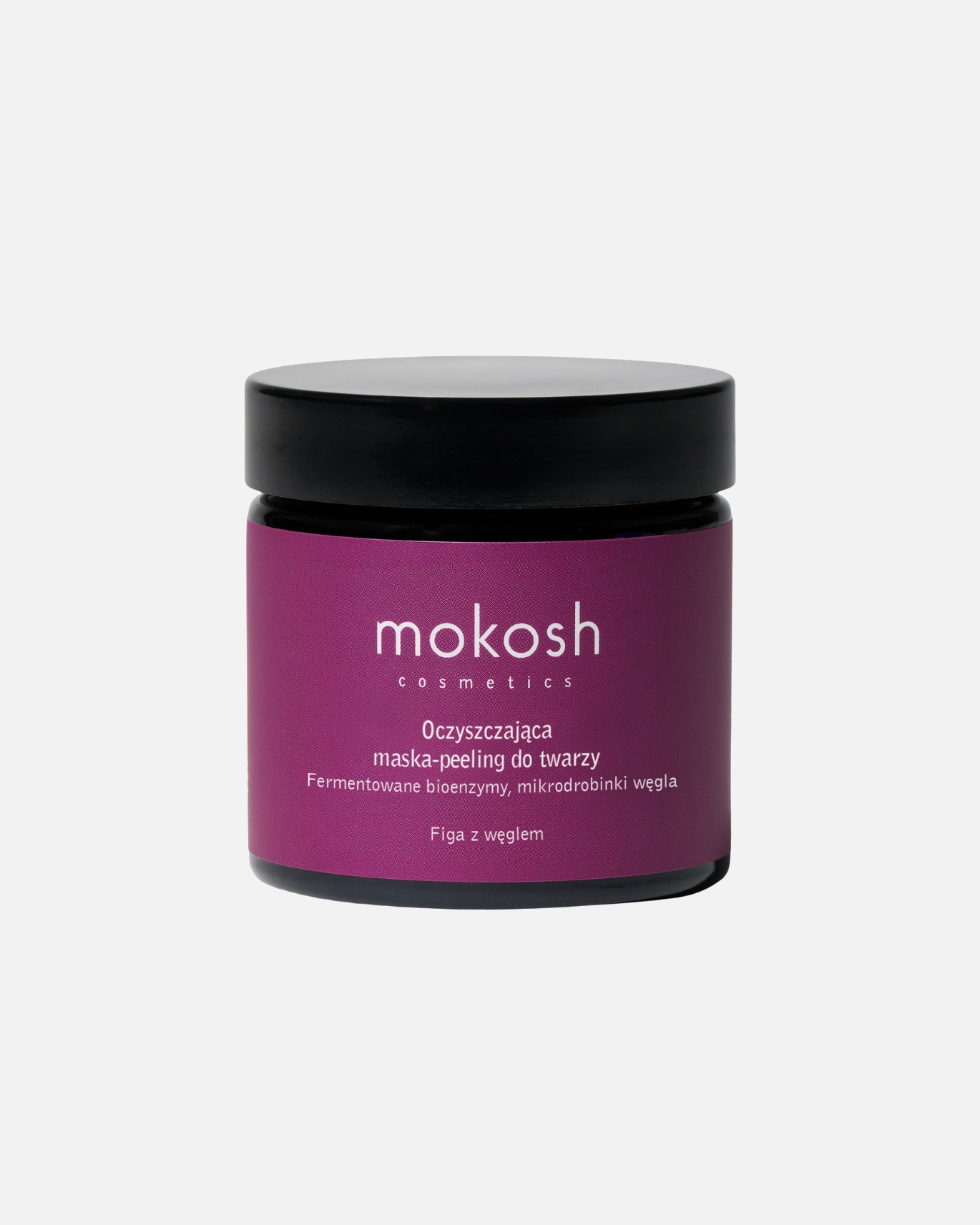 Maska oczyszczająca dla Unisex Mokosh Wygładzająco-oczyszczająca maska do twarzy Figa z węglem 60 ml