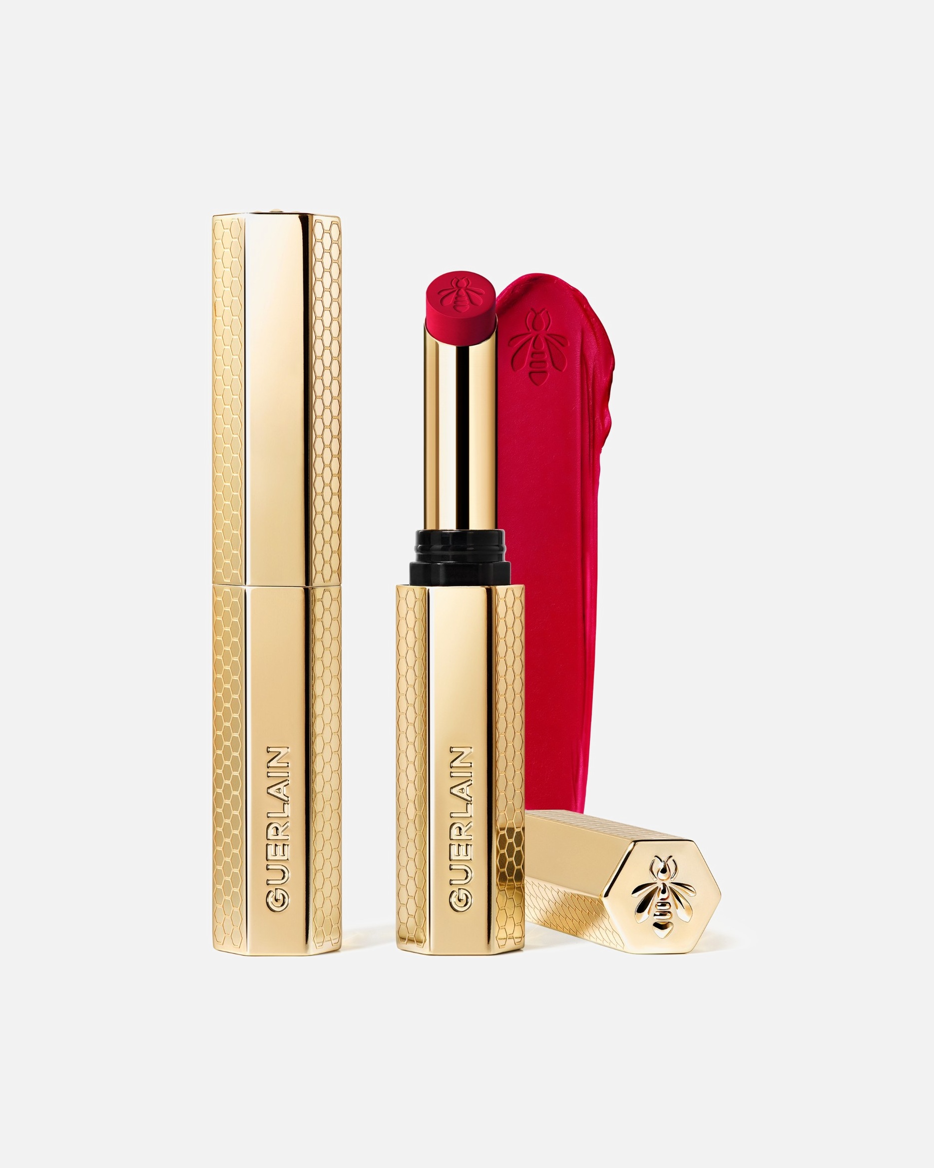 Pomadka do ust w sztyfcie dla Unisex Guerlain KissKiss Intensywna pomadka z dodatkiem miodu 559 RED BOUQUET