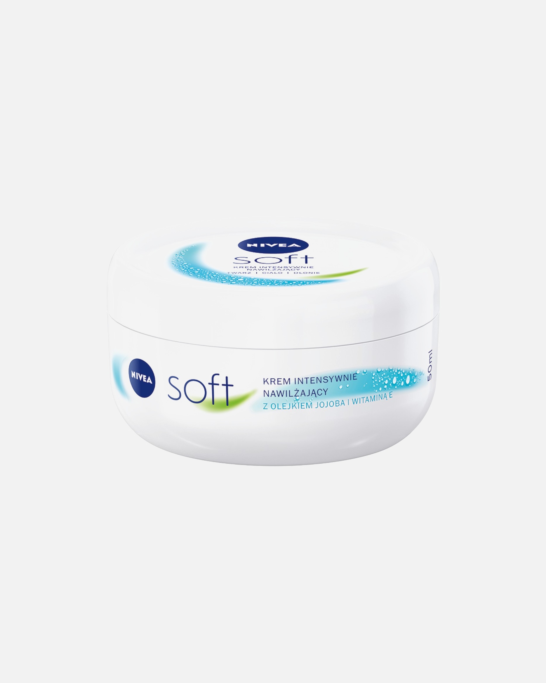 Balsam do ciała dla Unisex NIVEA Krem intensywnie nawilżający Soft, 50 ml 50 ml