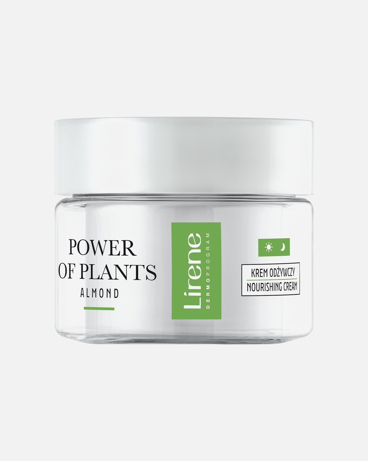 Krem do twarzy dla Unisex Lirene POWER OF PLANTS Krem odżywczy MIGDAŁ 50 ml 50 ml