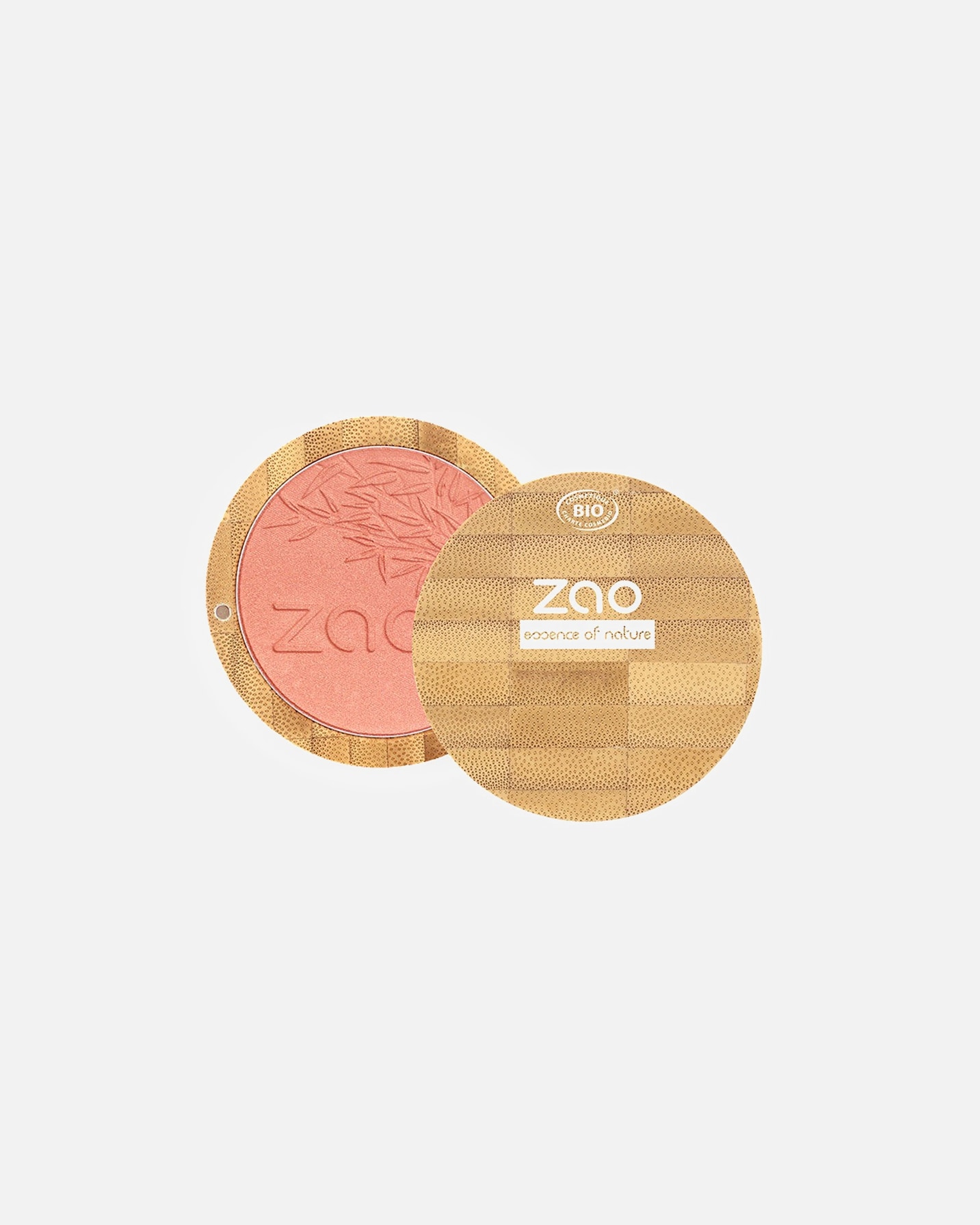 Róż dla Unisex ZAO Bamboo Compact Blush 327 - KORALOWY RÓŻ