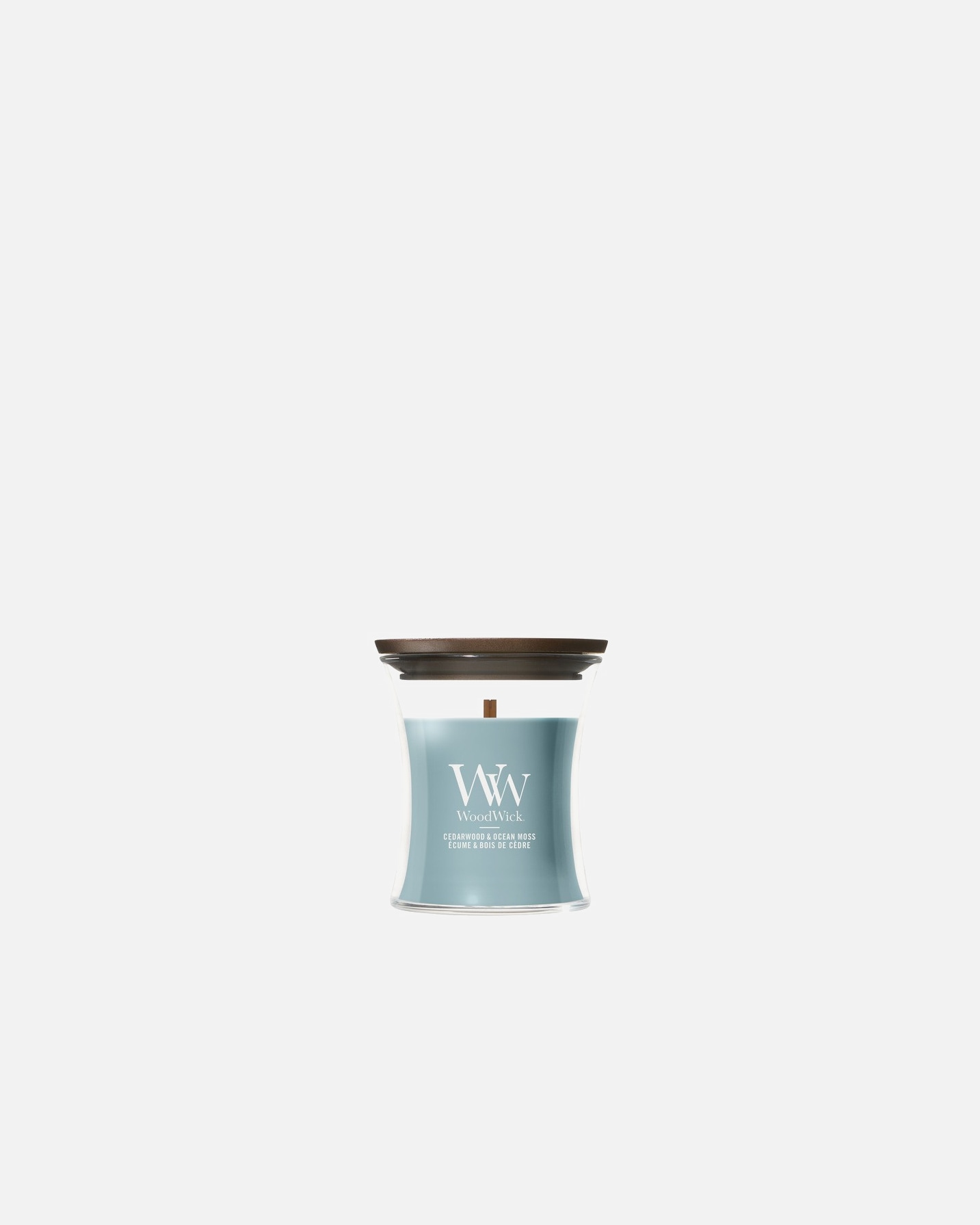 Świeca dla Unisex WoodWick Cedarwood & Ocean Moss 85 g