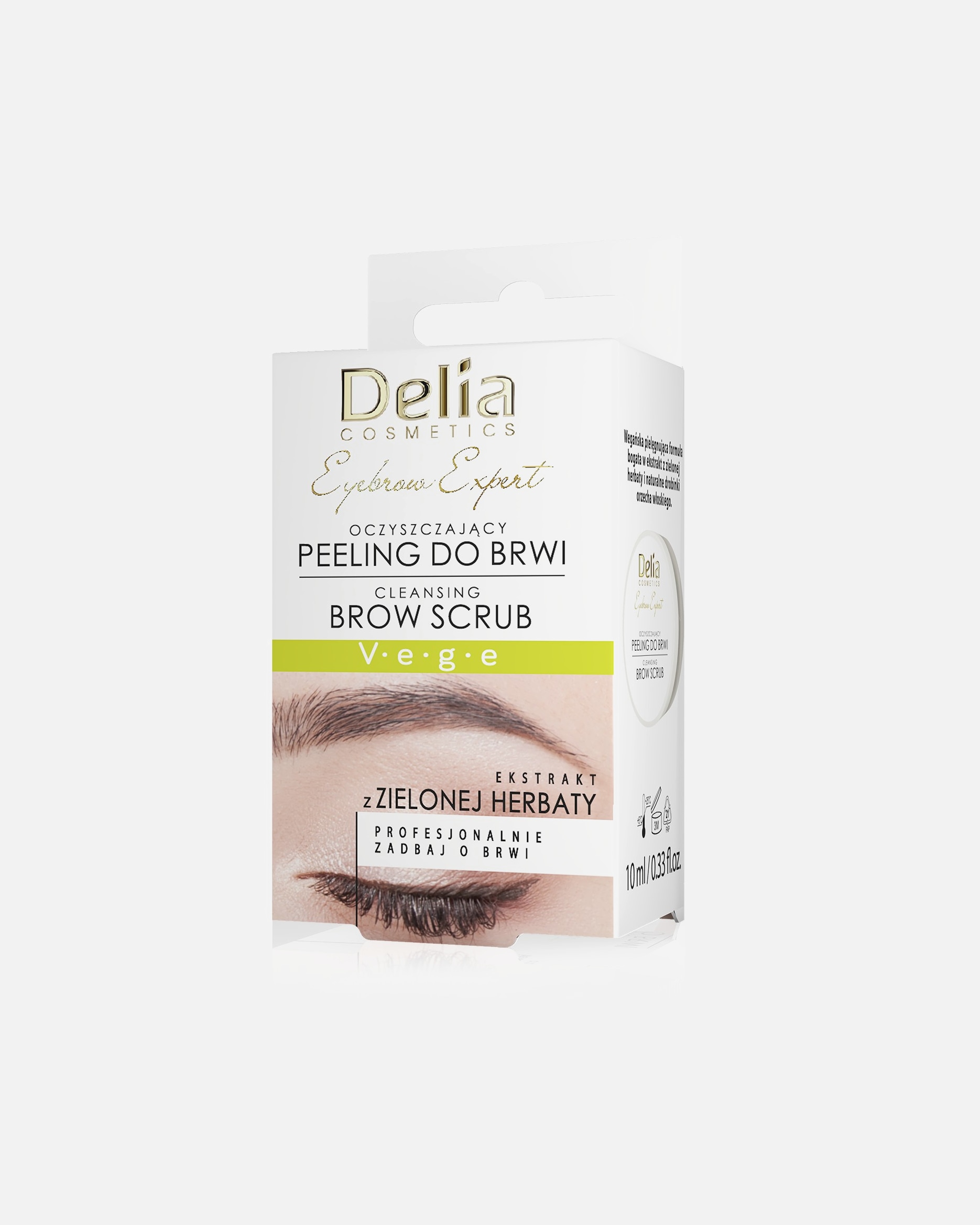 Peeling do twarzy dla Unisex Delia Cosmetics EYEBROW EXPERT - PEELING DO BRWI OCZYSZCZAJĄCY 10 ml