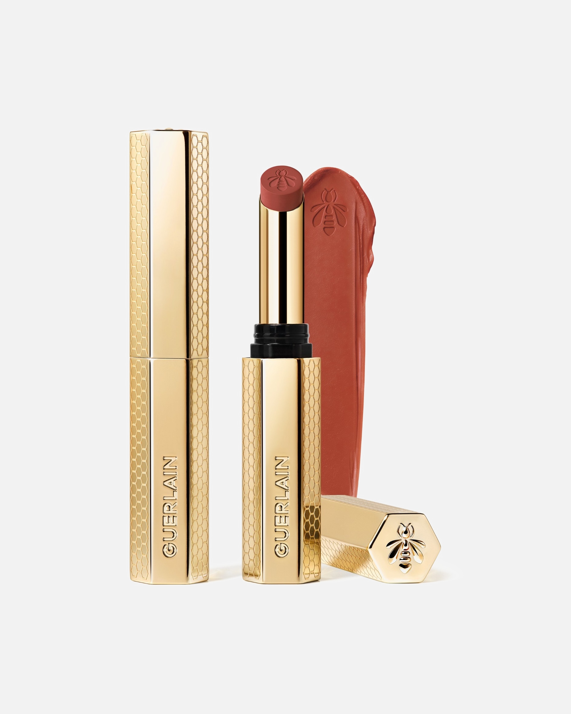 Pomadka do ust w sztyfcie dla Unisex Guerlain KissKiss Intensywna pomadka z dodatkiem miodu 279 PETAL NUDE