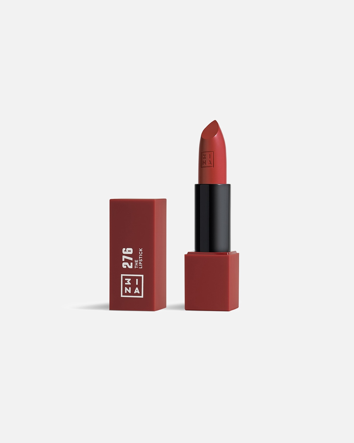 Pomadka do ust w sztyfcie dla Unisex 3INA The Lipstick - Szminka 276 - Dusty Red