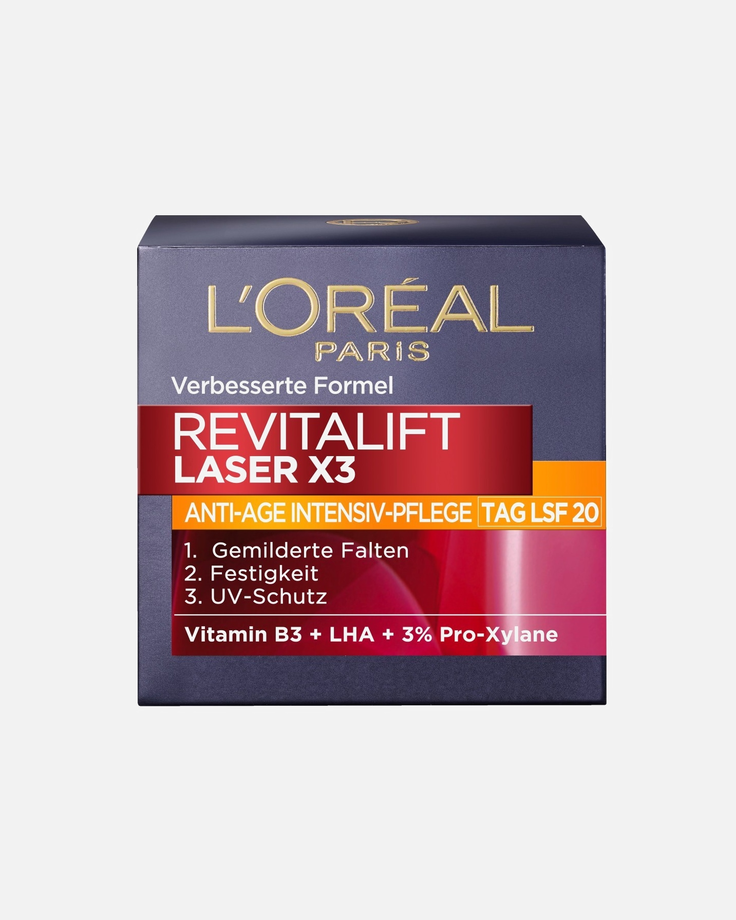 Pięlęgnacja Anti-Aging dla Kobieta L’Oréal Paris Revitalift Przeciwstarzeniowa intensywna pielÄ™gnacja na dzieÅ„ Laser X3 SPF 20 50 ml