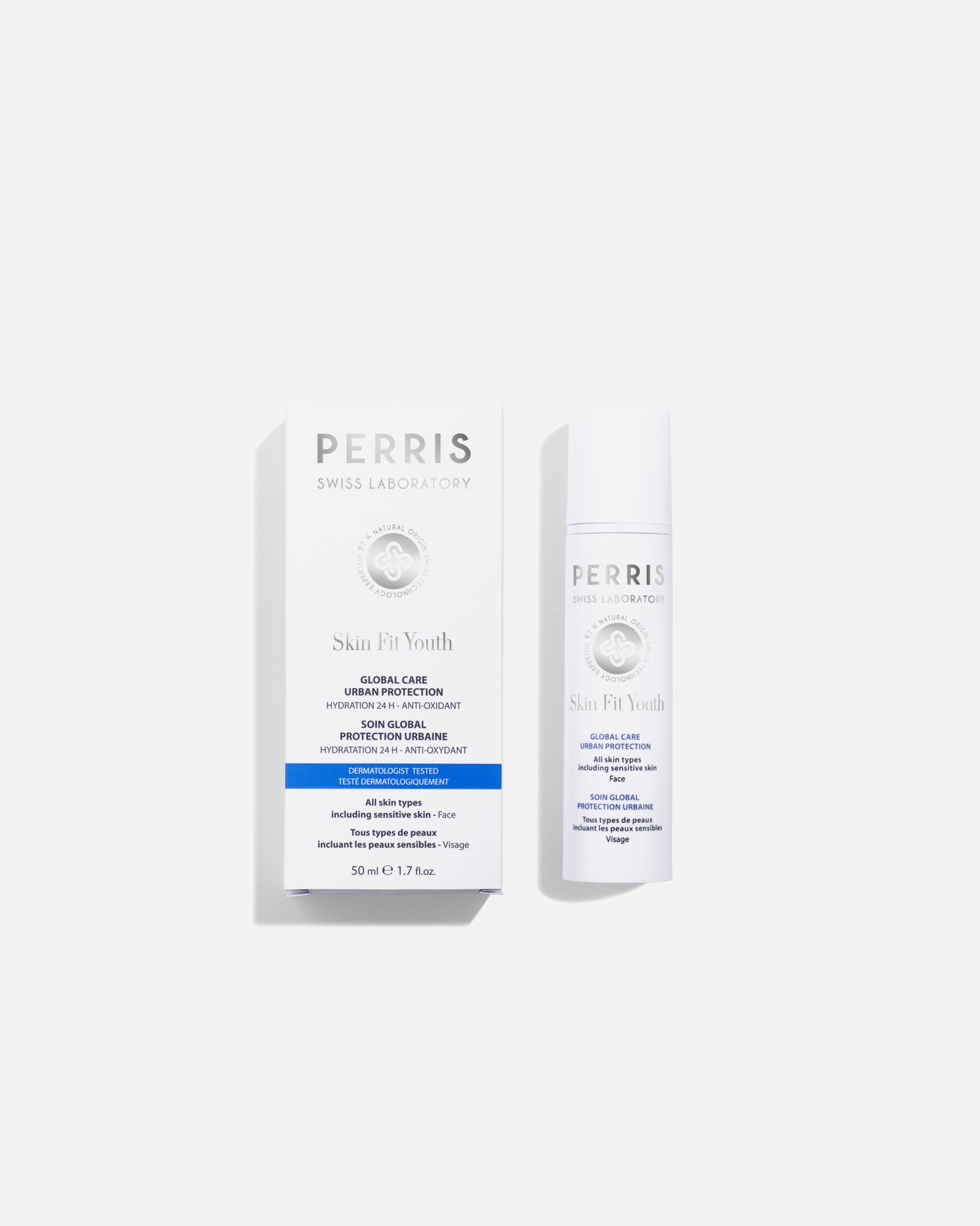 Krem do twarzy dla Unisex Perris Skin Fitness Skin Fit Youth Global Care Urban Protection 50 ml