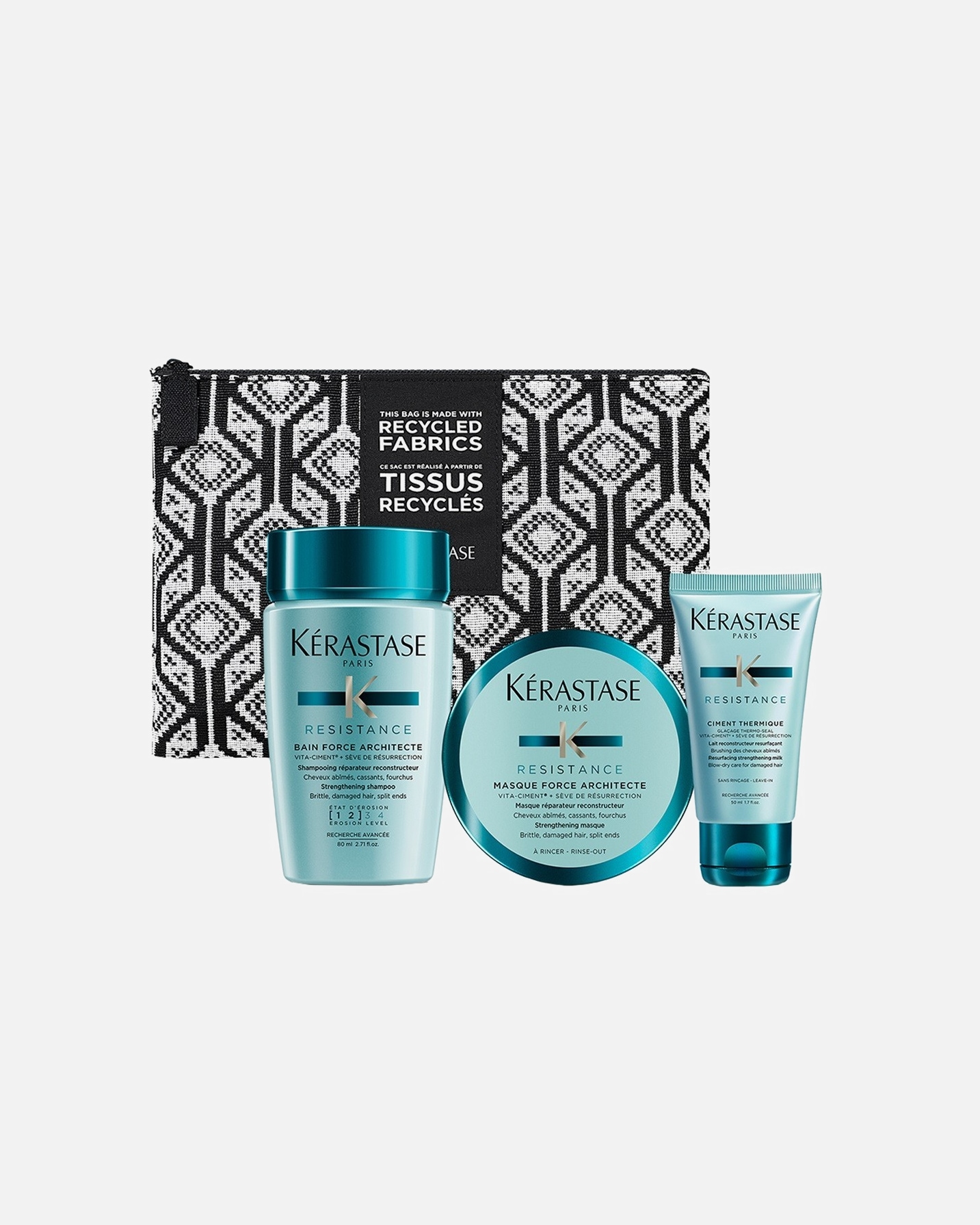 Zestaw do pielęgnacji włosów dla Unisex Kérastase Résistance Zestaw wykrywania ruchu oporu 1 Piece