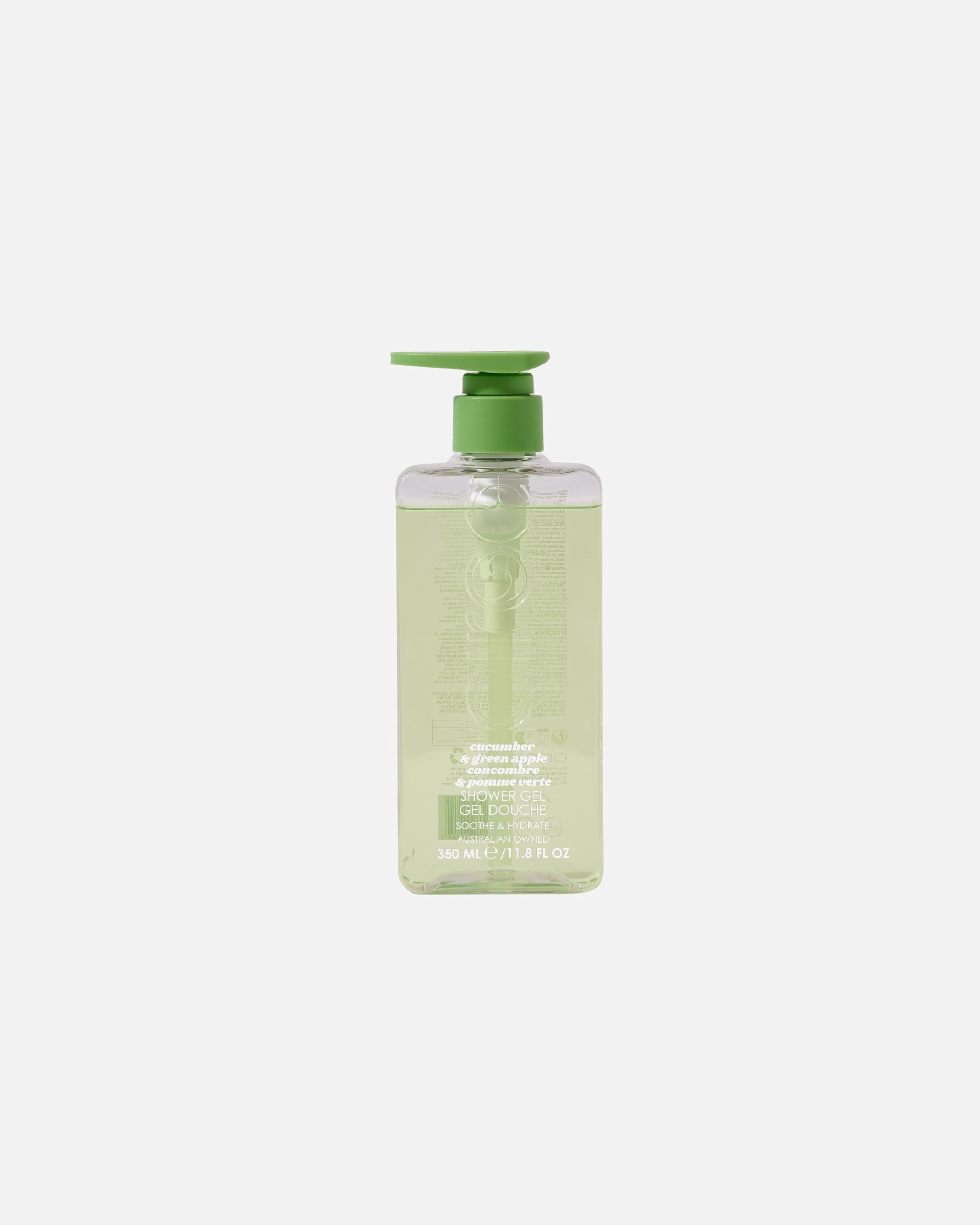 Żel pod prysznic dla Unisex Ciroa Beauty Cucumber and Green Apple 350 ml