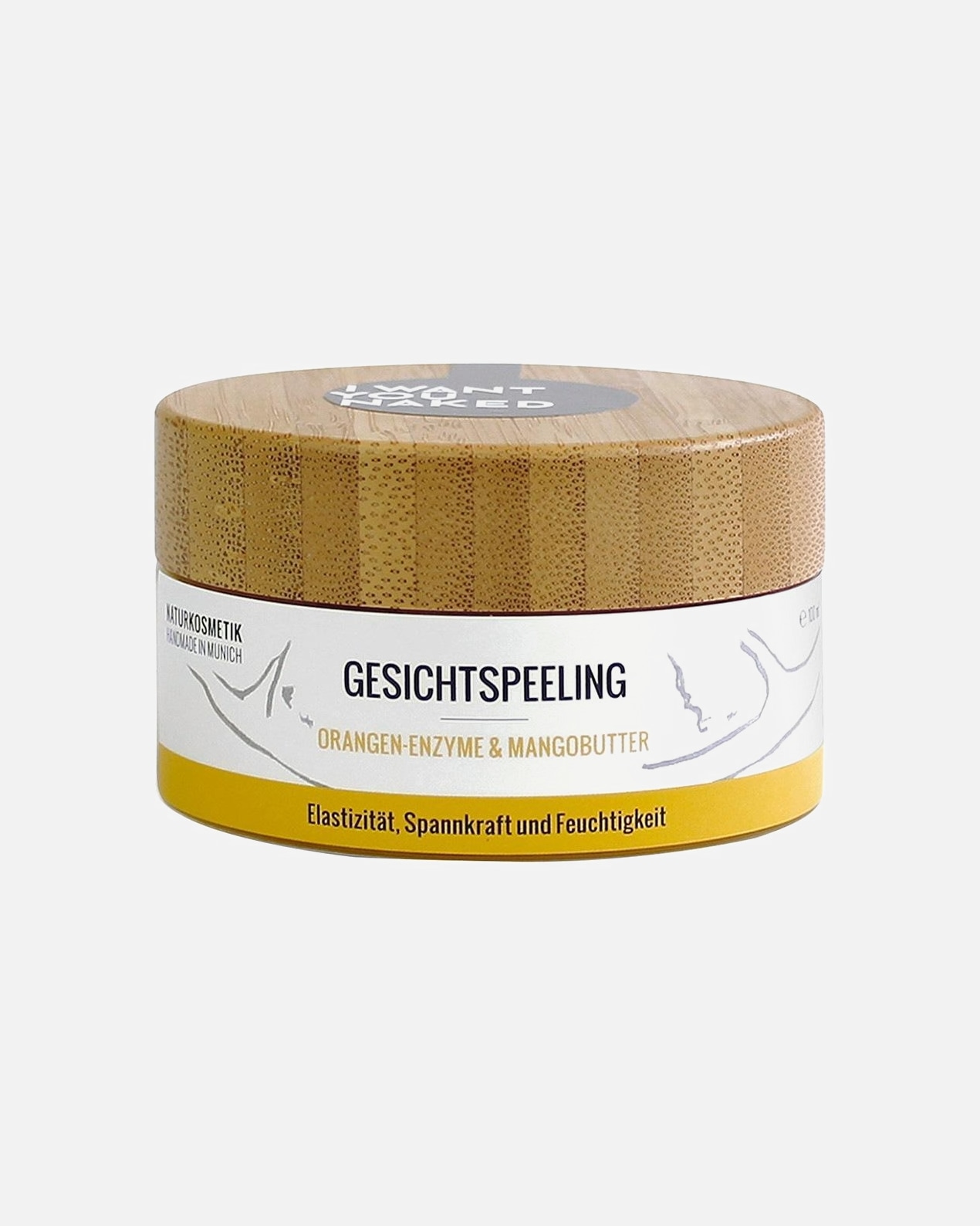 Peeling do twarzy dla Unisex I WANT YOU NAKED Enzymy z pomarańczy i masło z mango Enzymy z pomarańczy i masło z mango 100 ml