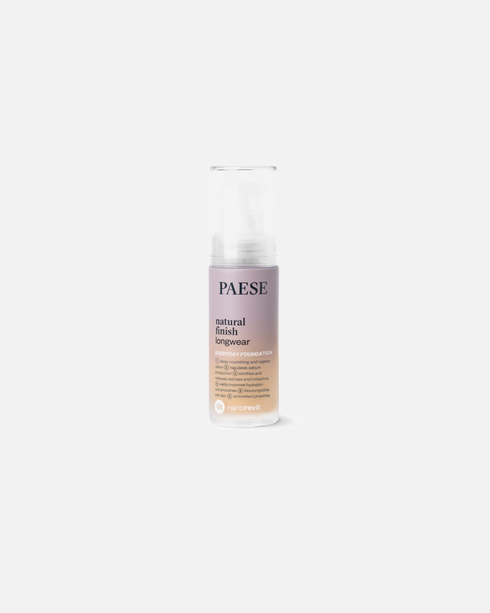 Podkład dla Unisex Paese Paese Nanorevit Natural Finish Longwear Everyday Foundation 3 - SAND