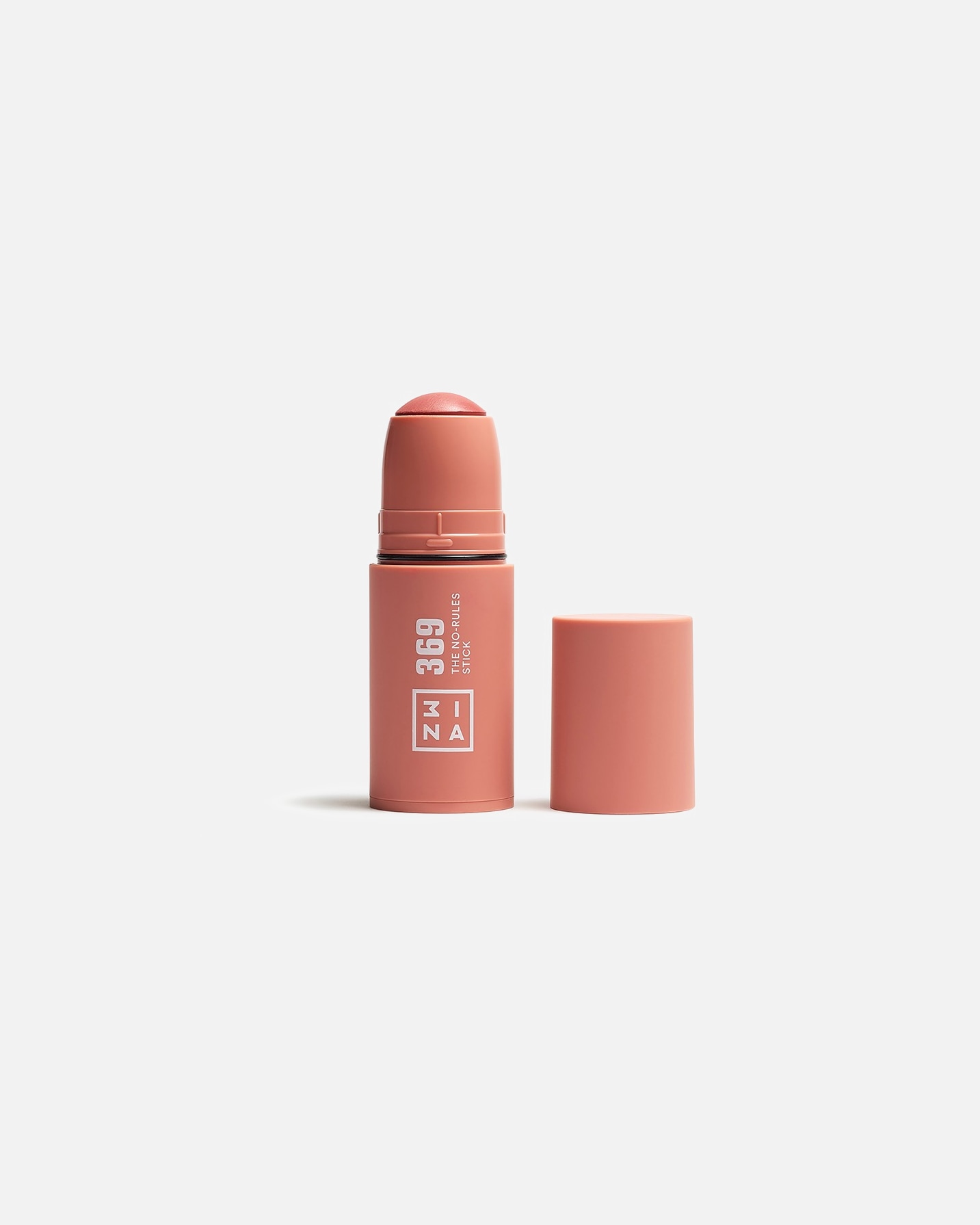 Róż dla Unisex 3INA The No - Rules Stick Highlighter 369 Brown pink