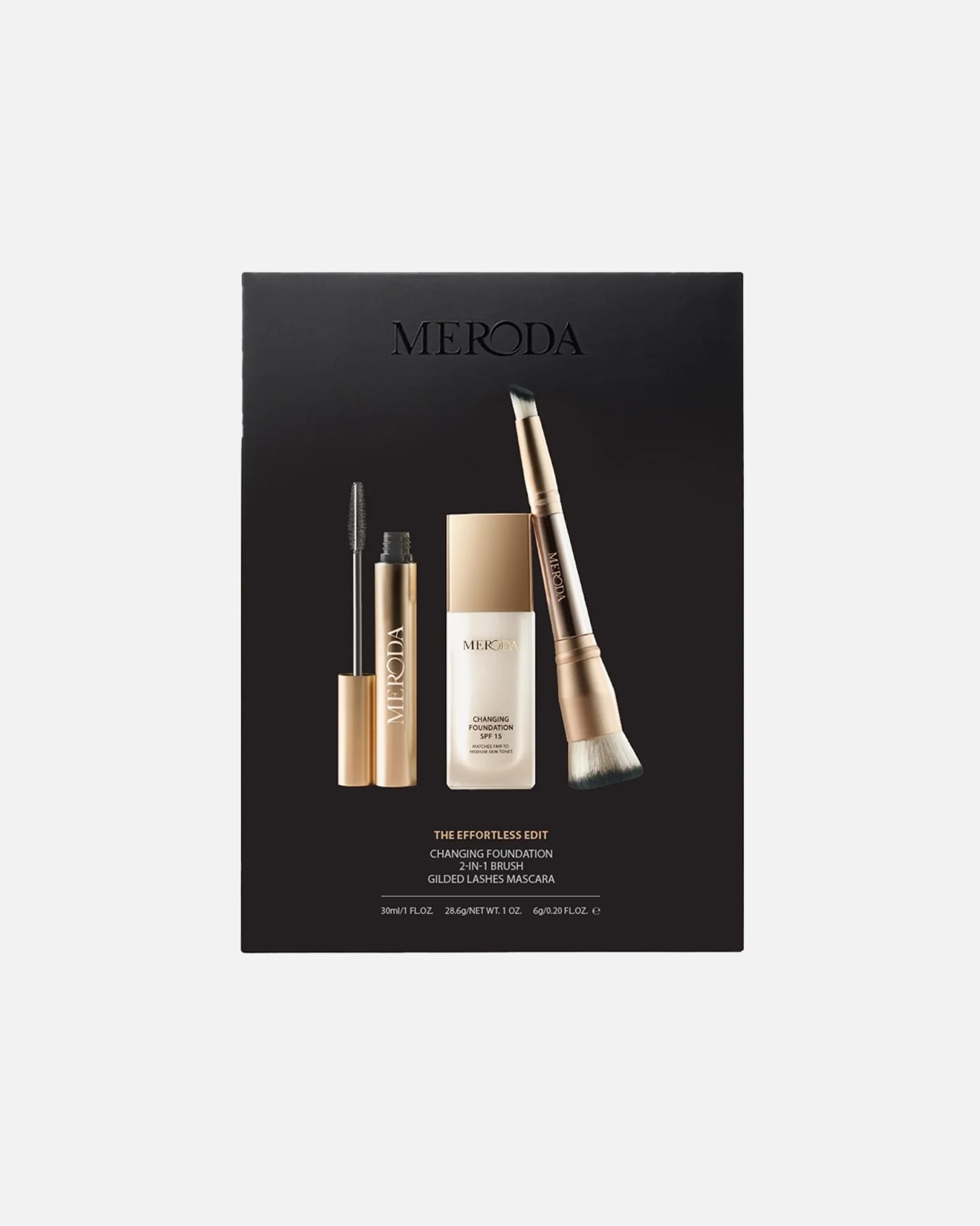 Zestaw do makijażu cery dla Unisex Meroda The Effortless Edit 1 szt.