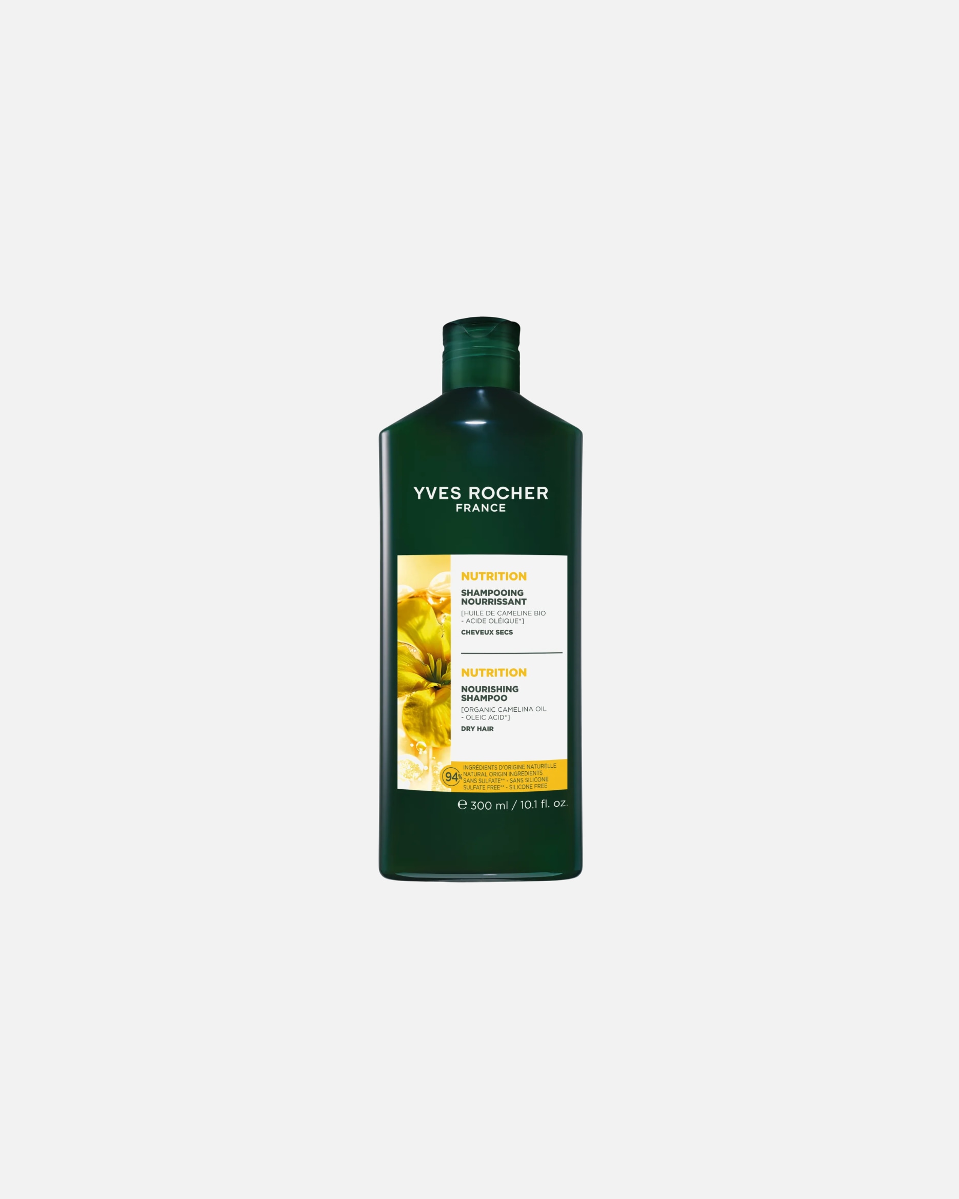 Szampon do włosów dla Unisex Yves Rocher Odżywczy szampon z olejem z lnianki siewnej 300 ml