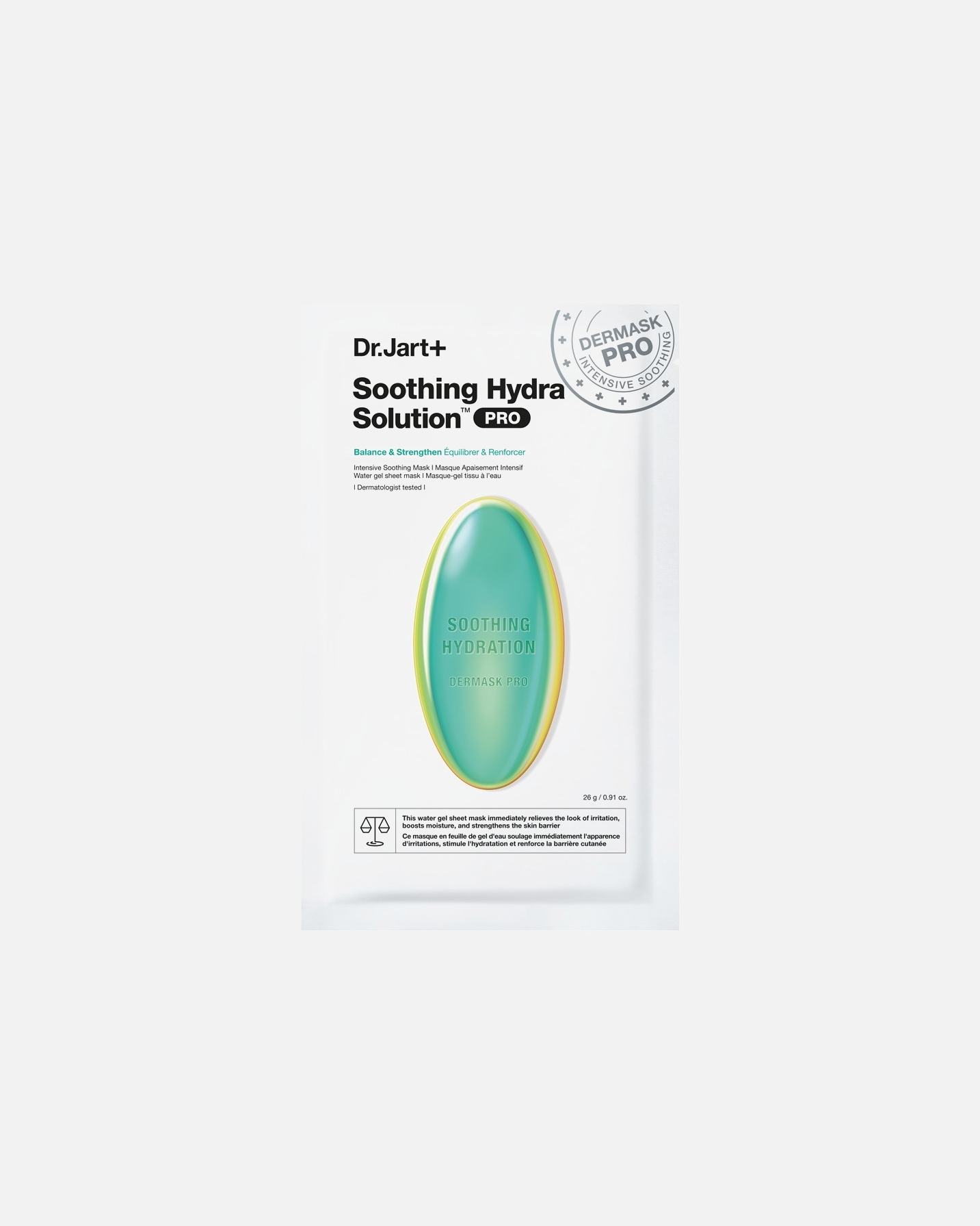 Maska w płachcie dla Unisex Dr. Jart+ Dermask 26 g