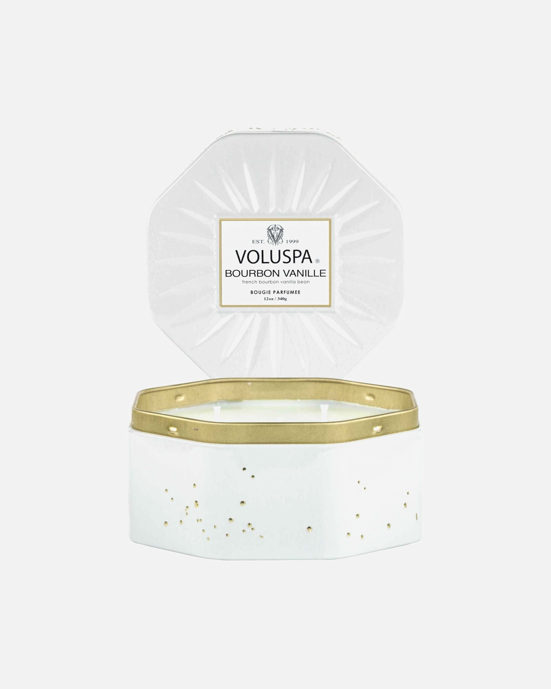 Zapach do pomieszczeń dla Unisex VOLUSPA Vermeil Octagon Tin Bourbon Vanille