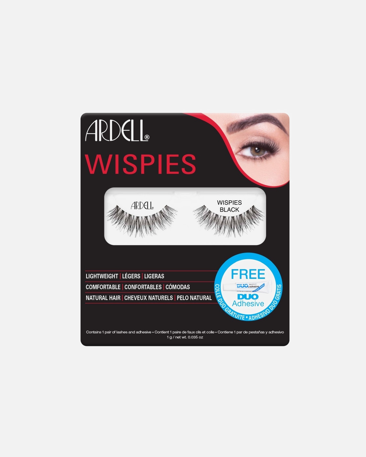 Sztuczne rzęsy dla Unisex Ardell Natural Natural - Wispies Black 1 szt.