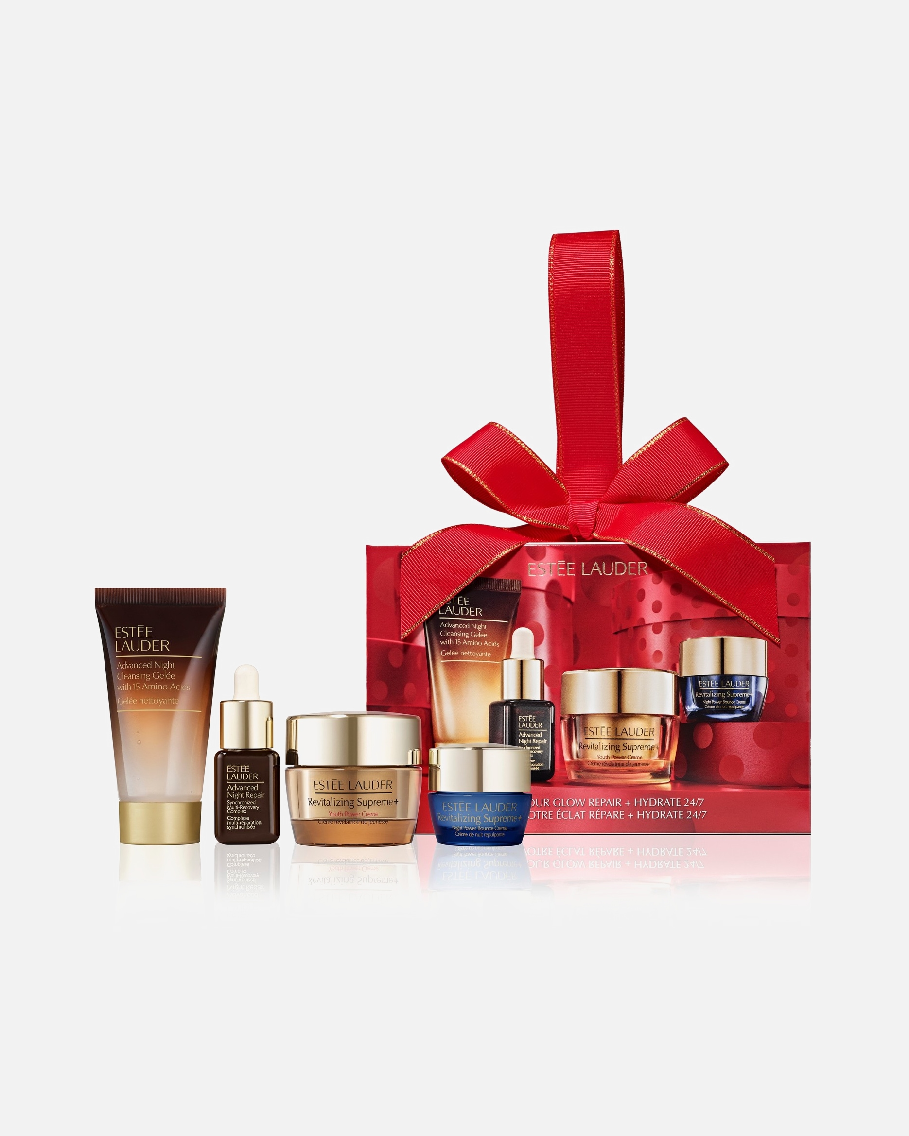 Zestaw do pielęgnacji twarzy dla Unisex Estée Lauder UNWRAP YOUR GLOW Repair + Hydrate 24/7 1 szt.