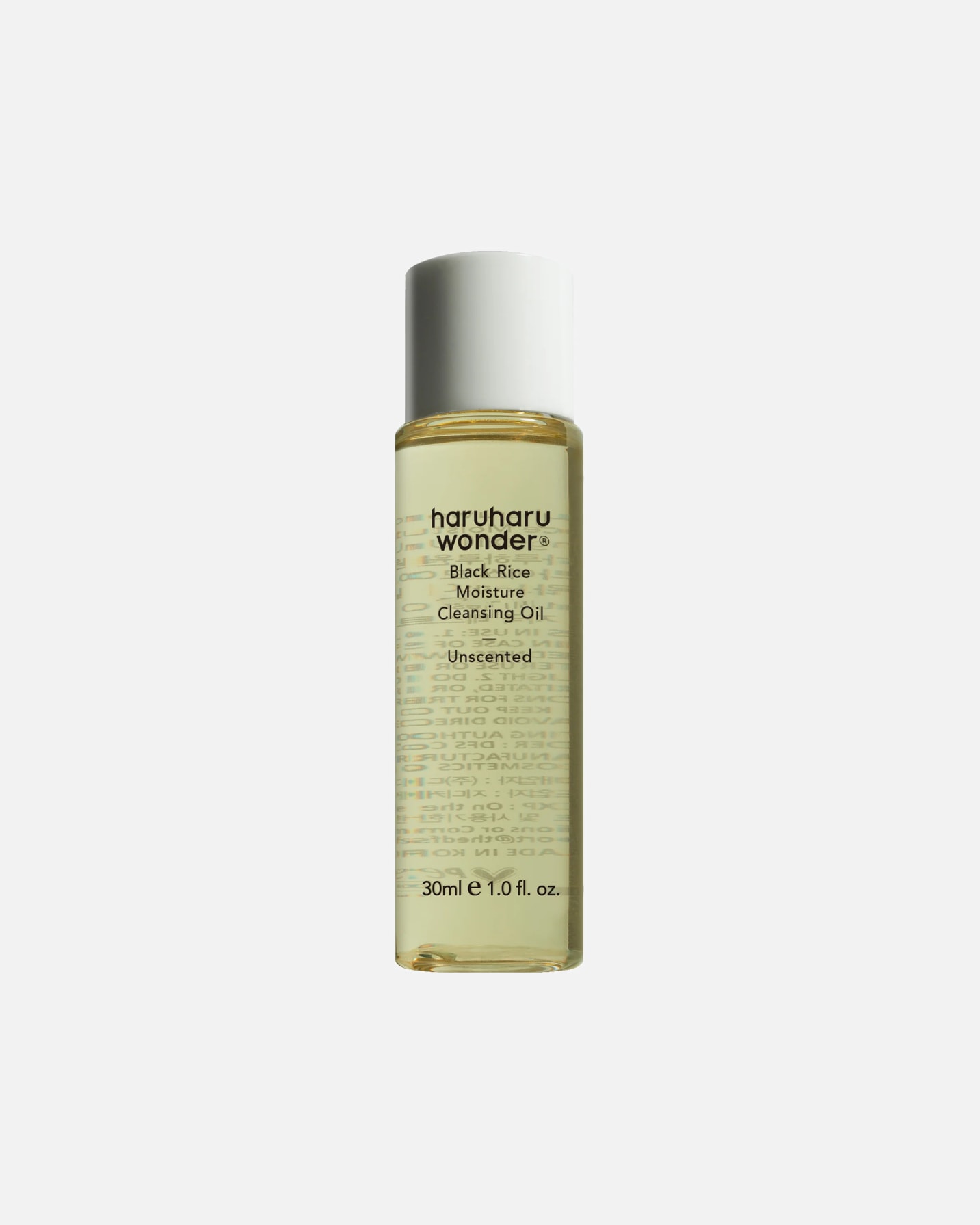 Olejek do mycia twarzy dla Unisex Haruharu Wonder Black Rice Moisture Deep Cleansing Oil 30 ml