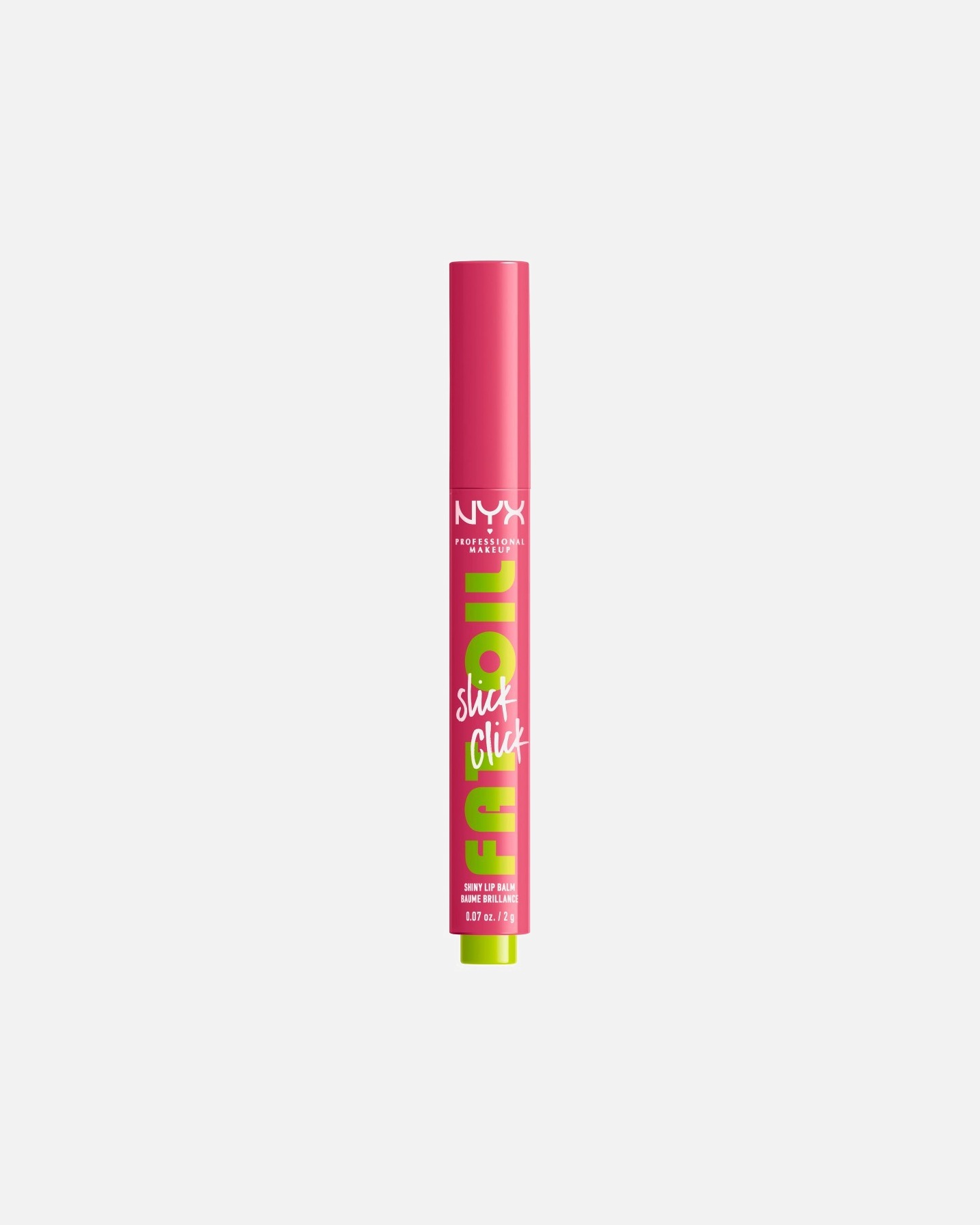 Pomadka do ust w sztyfcie dla Unisex NYX Professional Makeup Fat Oil Slick Click, Błyszczący balsam do ust w sztyfcie, Odcień Caption This DM ME
