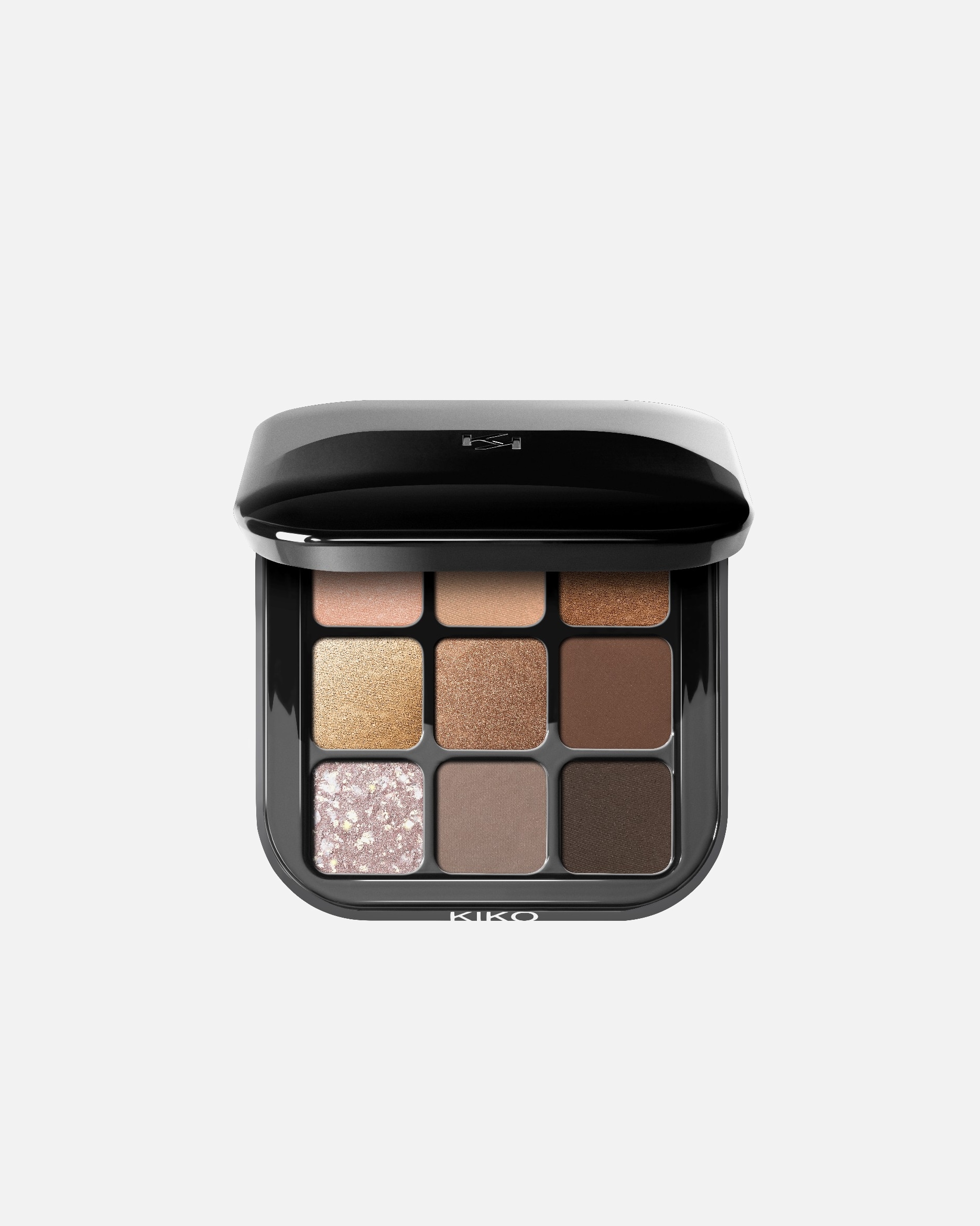 Cień do powiek dla Unisex KIKO Milano Default Brand Line Glamour Multi Finish Eyeshadow Palette EARTH TONES