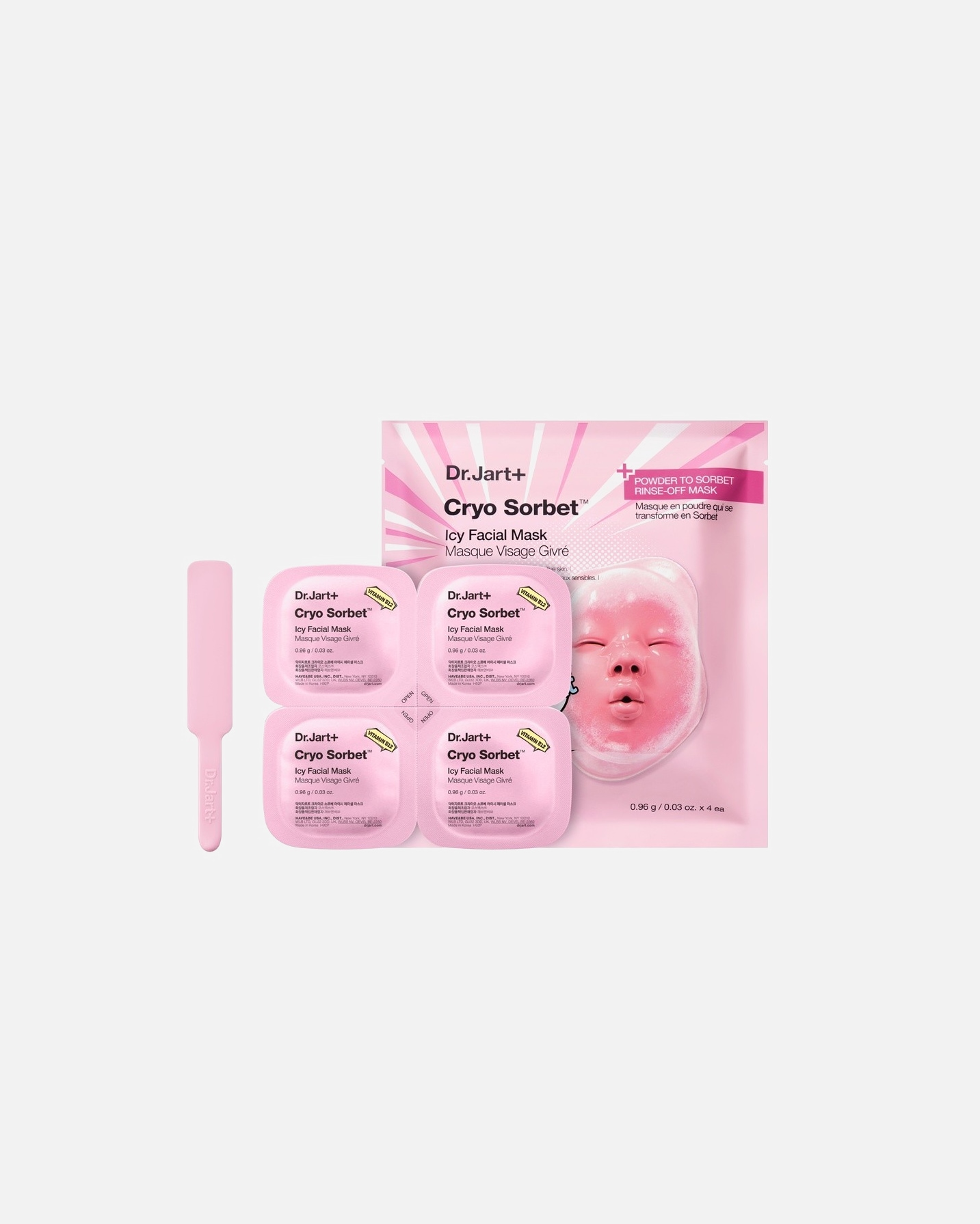 Maska rozświetlająca dla Unisex Dr. Jart+ Cryo Sorbet™ Icy Facial Mask 1 szt.