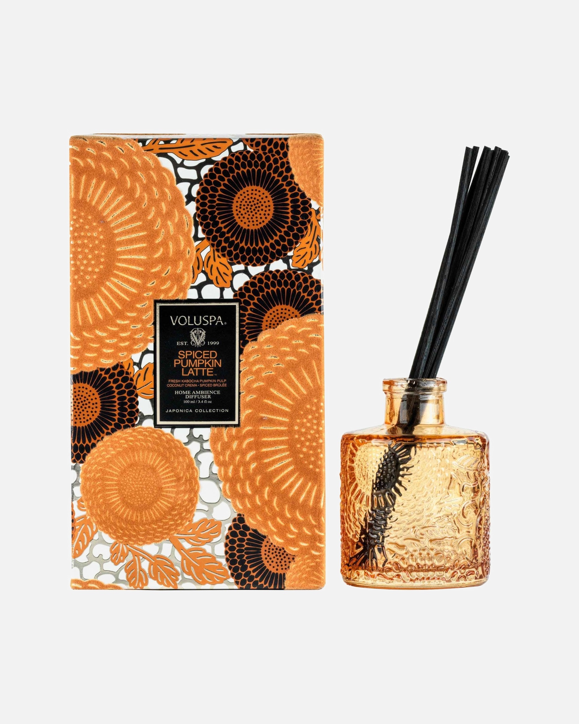 Zapach do pomieszczeń dla Unisex VOLUSPA Japonica Holiday Reed Diffuser Spiced Pumpkin Latte