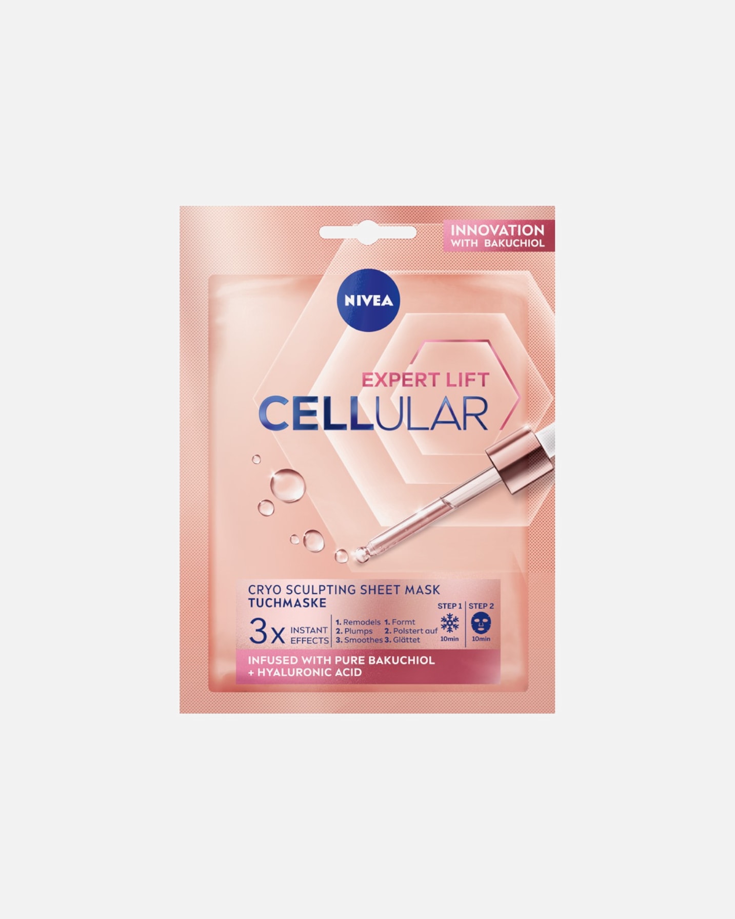 Maska w płachcie dla Unisex NIVEA Cellular Filler Chłodząco-modelująca maska w płachcie