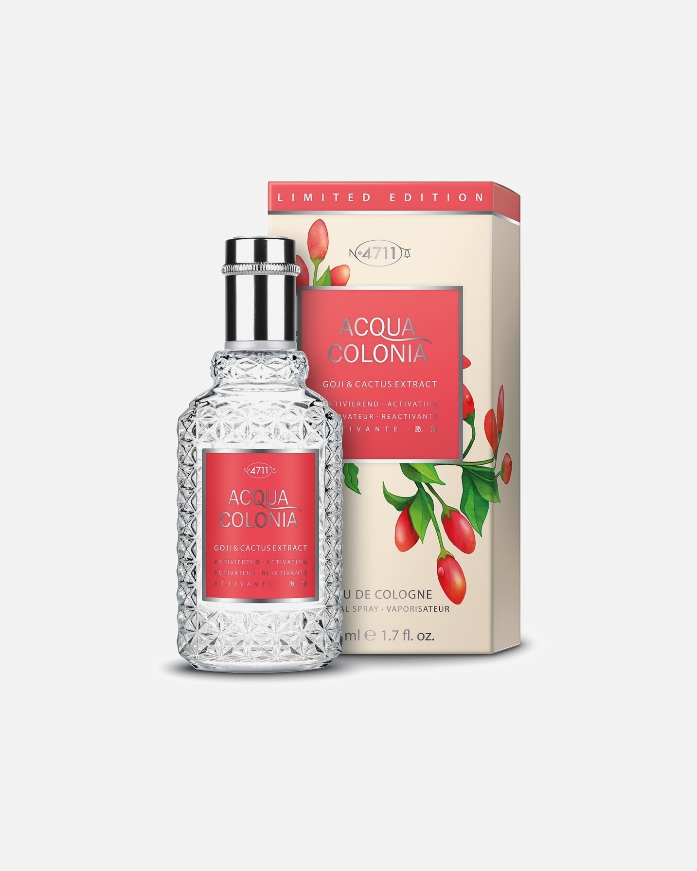 Woda kolońska dla Unisex 4711 Acqua Colonia Goji & Cactus Extract Eau de Cologne Spray 50 ml