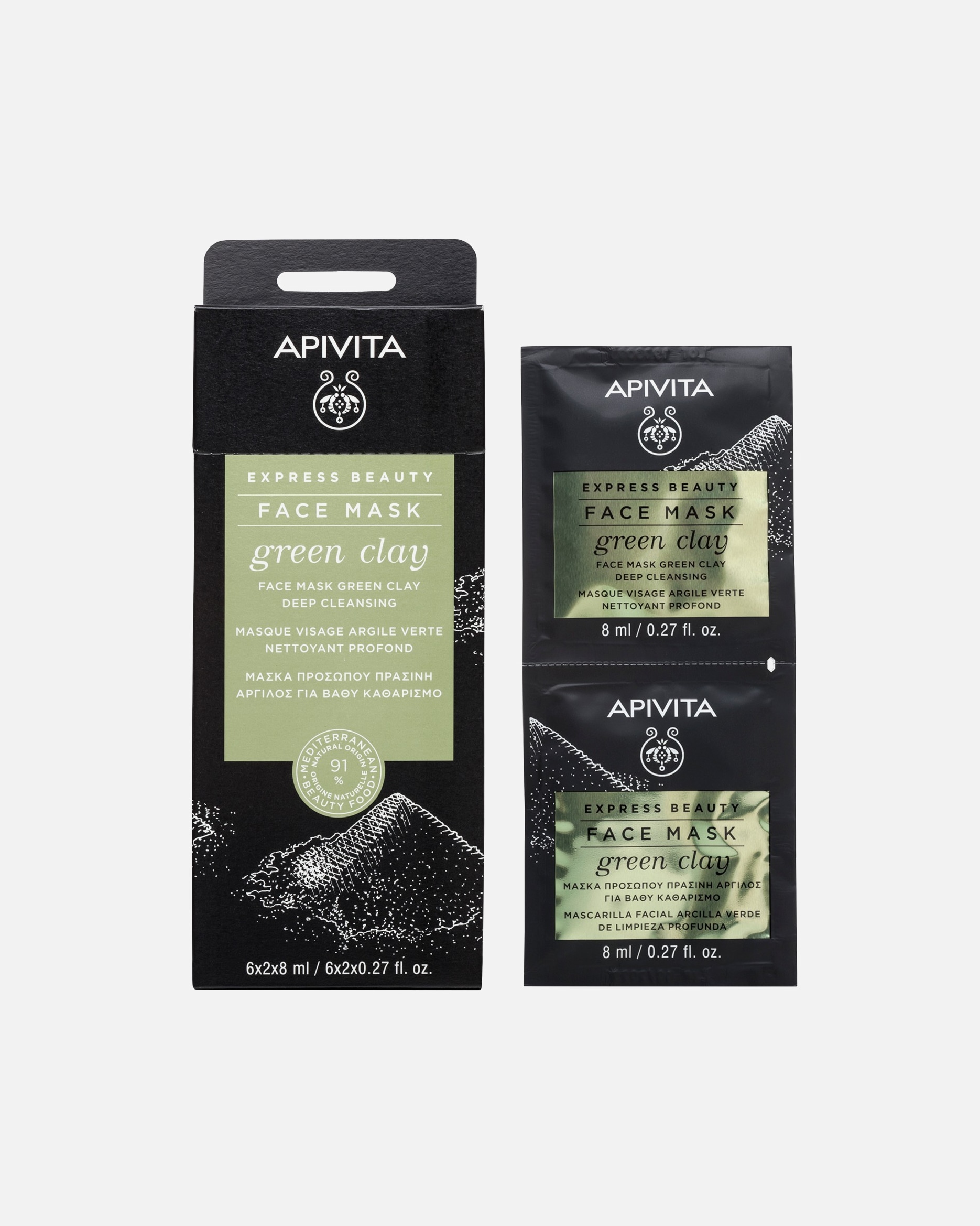 Maska oczyszczająca dla Unisex Apivita 16 ml