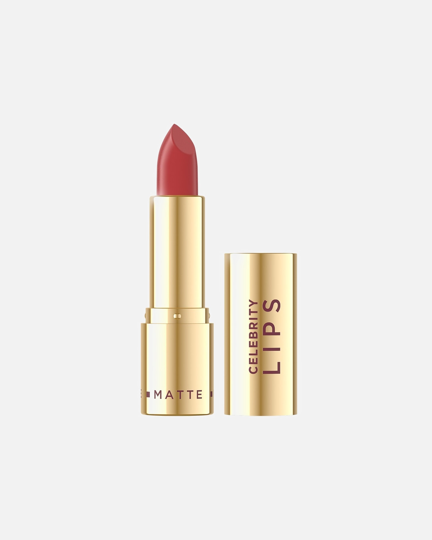 Pomadka do ust w sztyfcie dla Unisex Eveline Cosmetics Celebrity lips matte Kremowa pomadka matowa 511 - ROUGE
