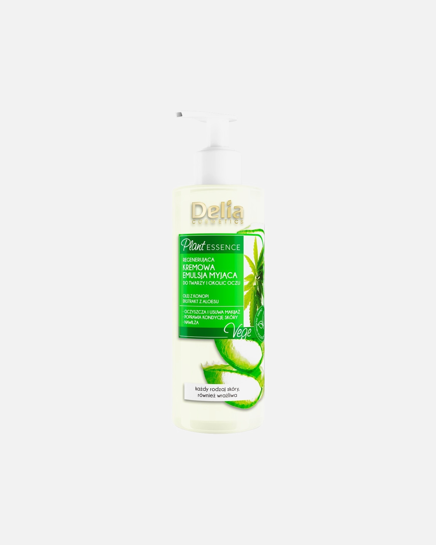 Tonik dla Unisex Delia Cosmetics Plant Essence - Kremowa emulsja myjąca