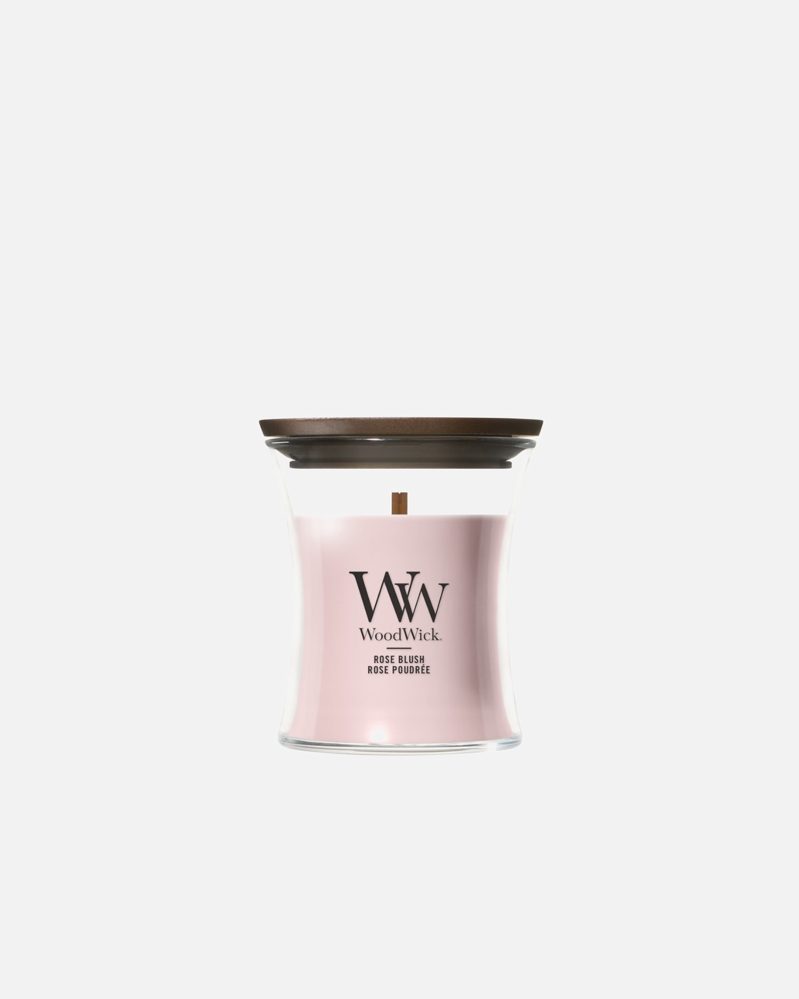 Świeca dla Unisex WoodWick Rose Blush 85 g