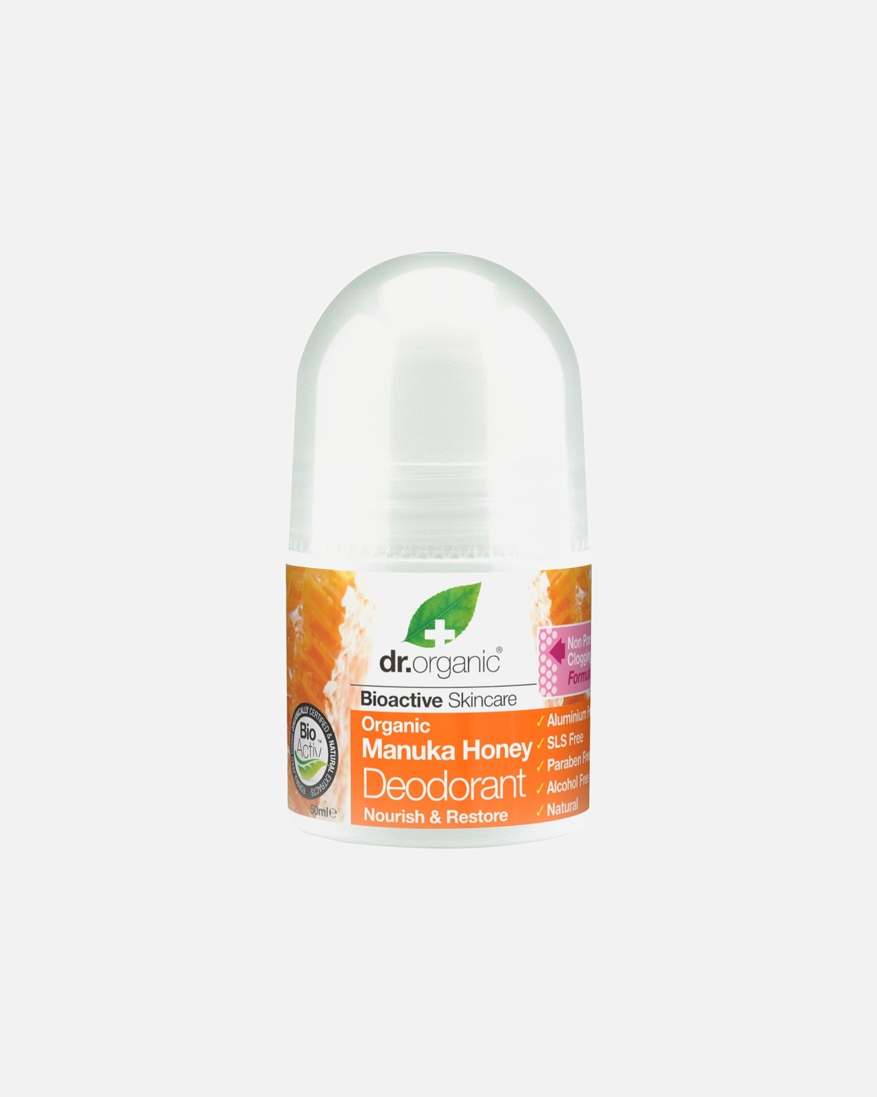 Dezodorant dla Unisex Dr. Organic Manuka Honey Dezodorant w kulce 50 ml