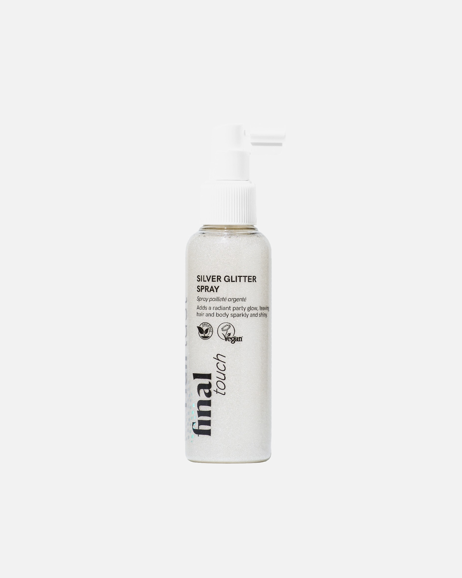 Spray do linii włosów dla Kobieta Hairlust Final Touch Silver Glitter Spray 125 ml