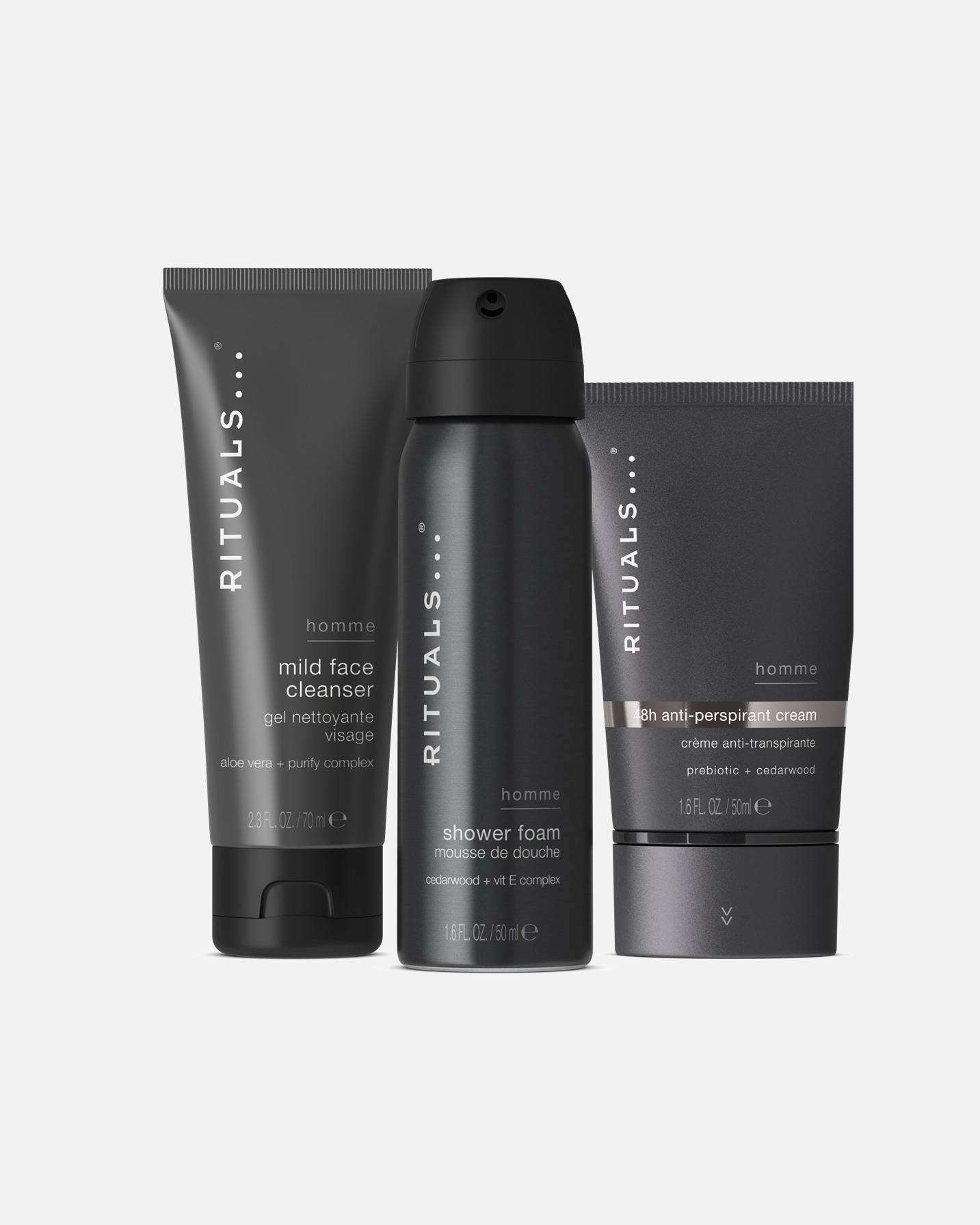 Zestaw do pielęgnacji ciała dla Mężczyzna Rituals Homme Collection Trial Set 1 szt.