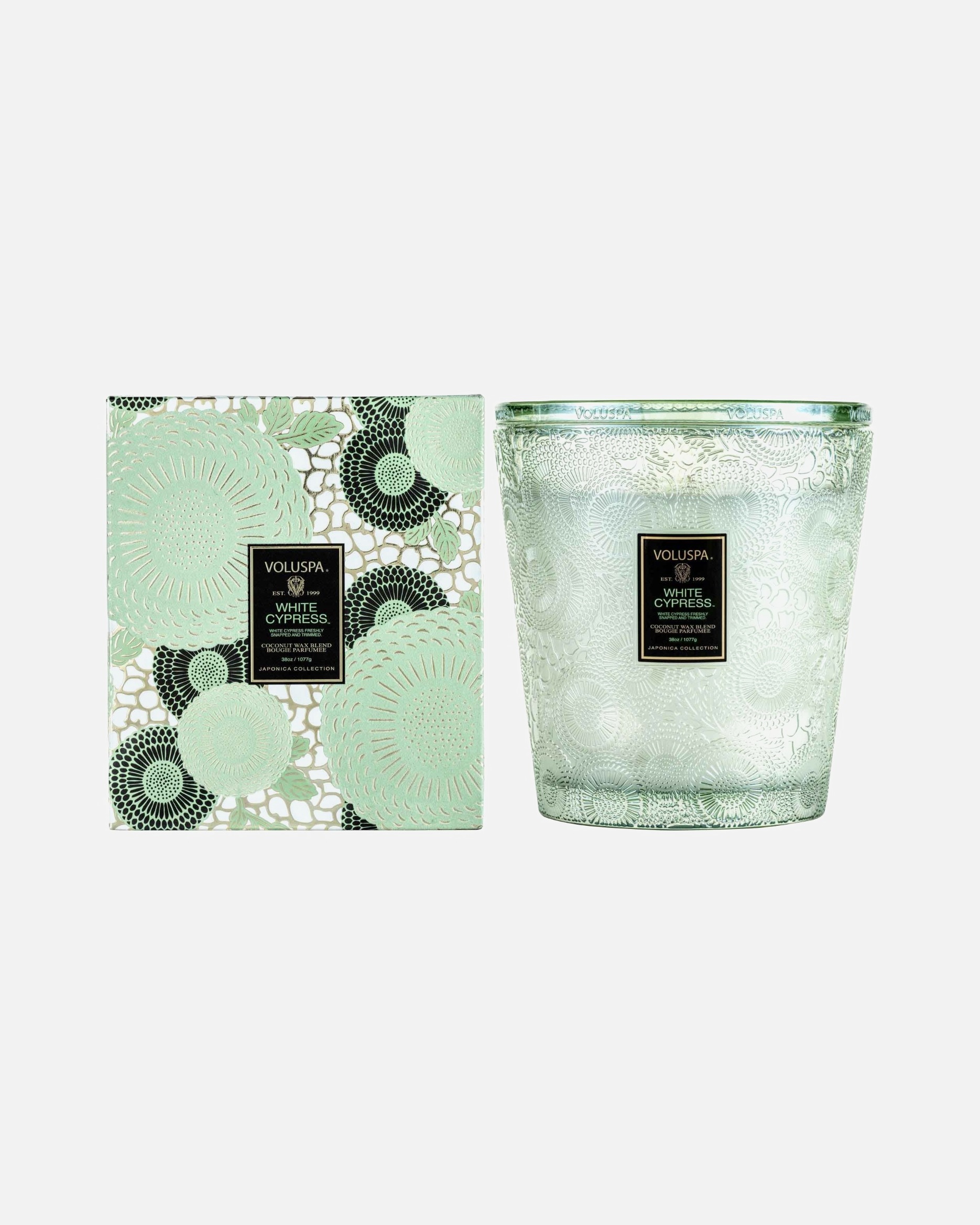 Zapach do pomieszczeń dla Unisex VOLUSPA Japonica Holiday 3 Wick Hearth Candle White Cypress